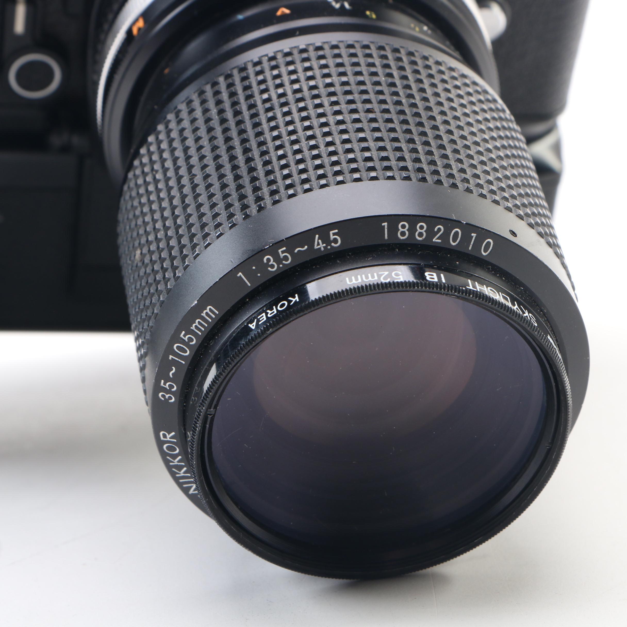 Nikon FA with MD-15 Motor Drive and 35-105mm Zoom Lens