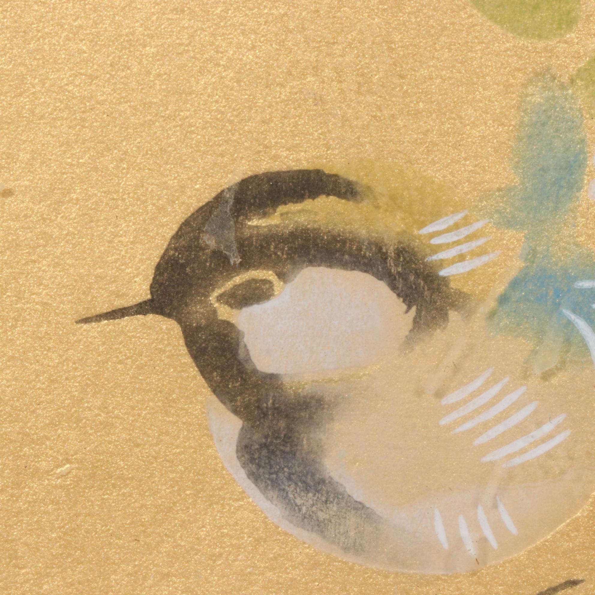 Nankoku Ohsawa Japanese Woodblock Print, "Bush Clover, September"