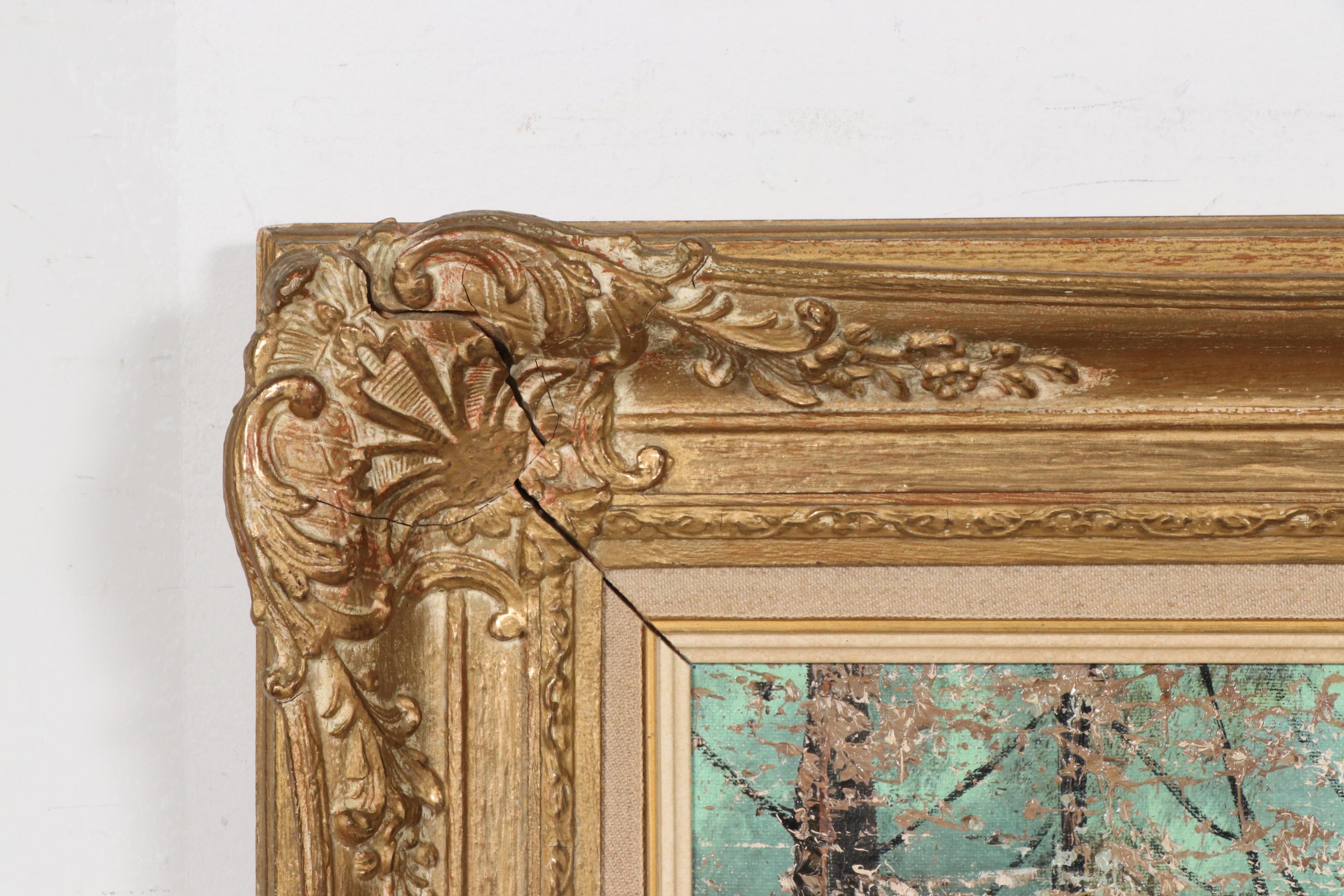 Josef Lehner Oil Painting of Winter Forest Interior, Mid to Late 20th Century