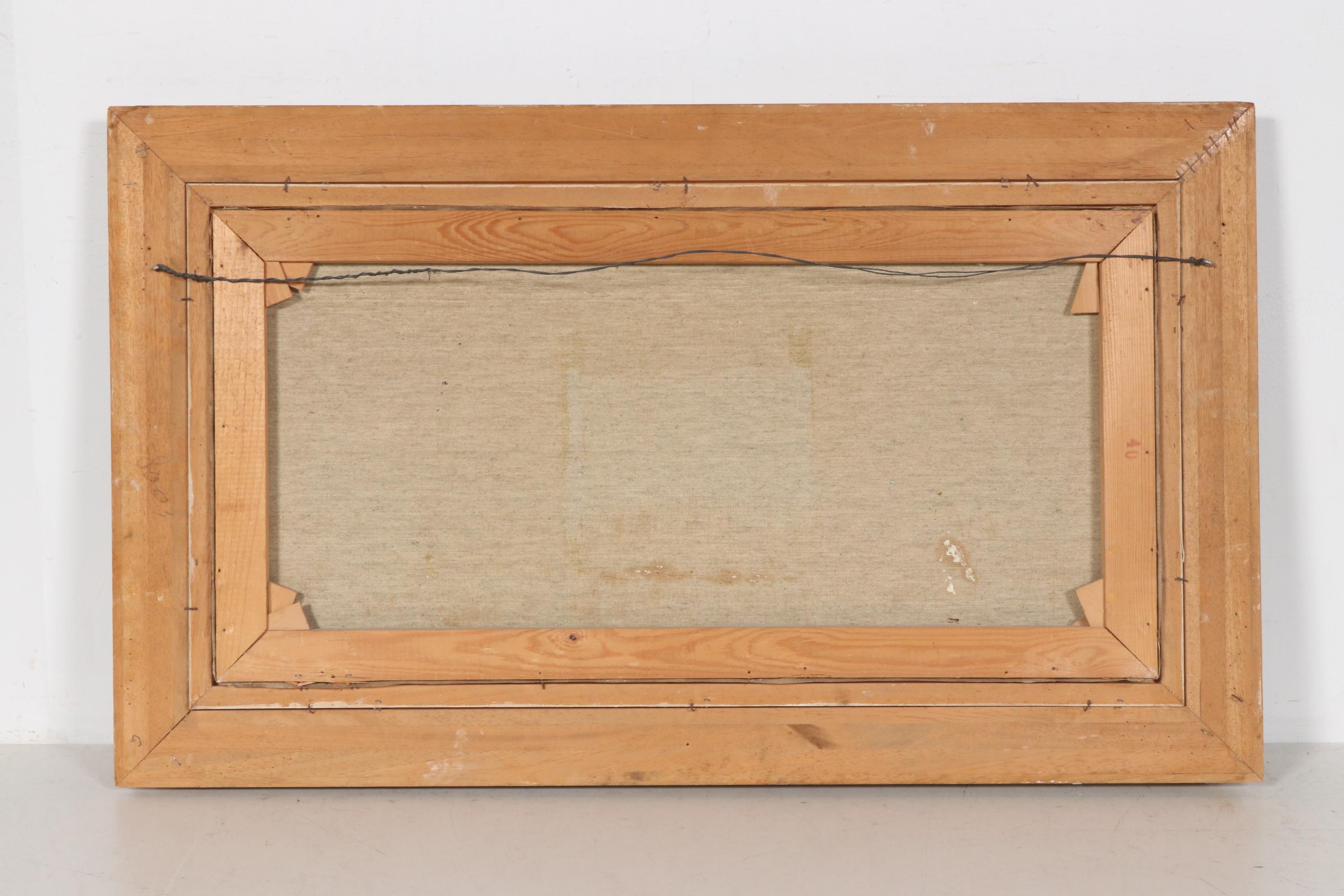 Josef Lehner Oil Painting of Winter Forest Interior, Mid to Late 20th Century