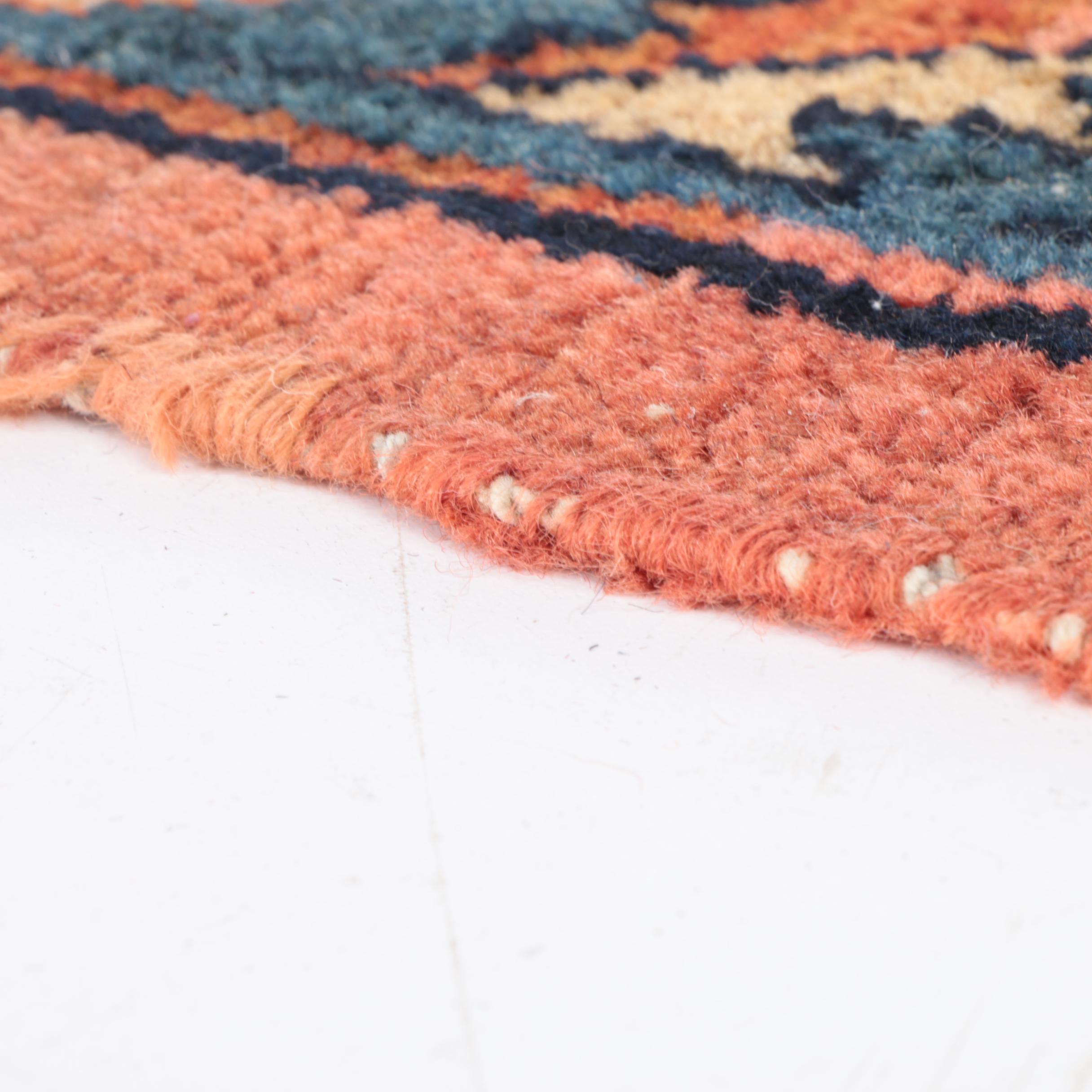 9'0 x 11'9 Hand-Knotted Persian Sarouk Wool Rug