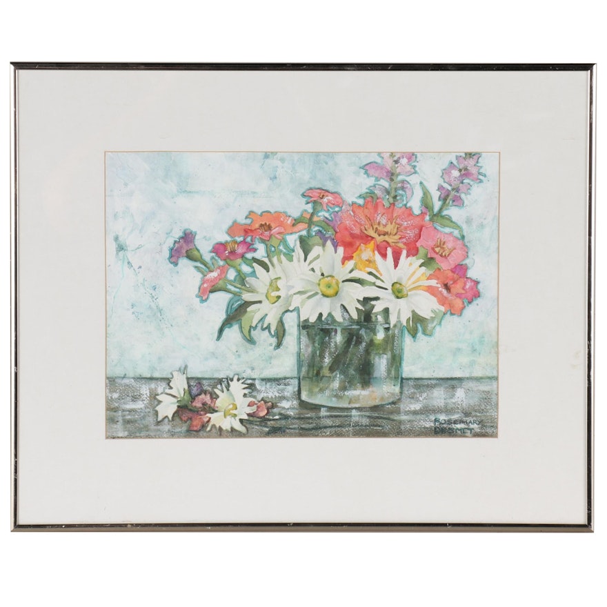 Rosemary Desmet Floral Still Life Watercolor Painting