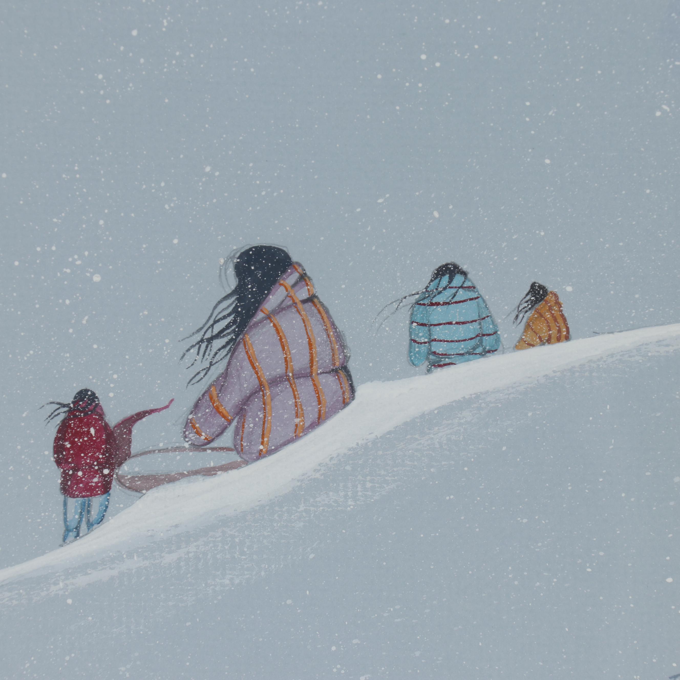 Edmond Joshua Jr. Gouache Painting "Along the Trail of Tears"