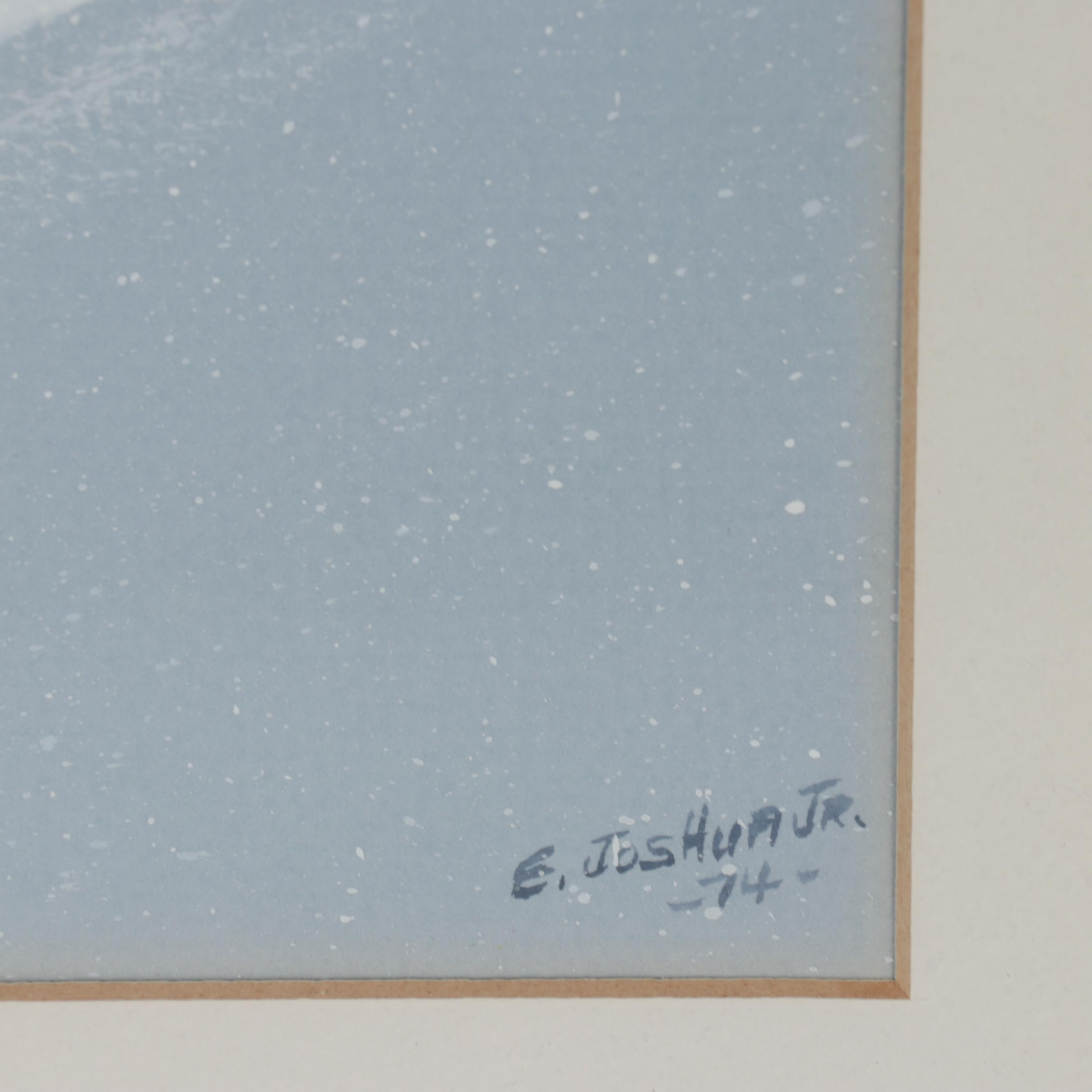 Edmond Joshua Jr. Gouache Painting "Along the Trail of Tears"