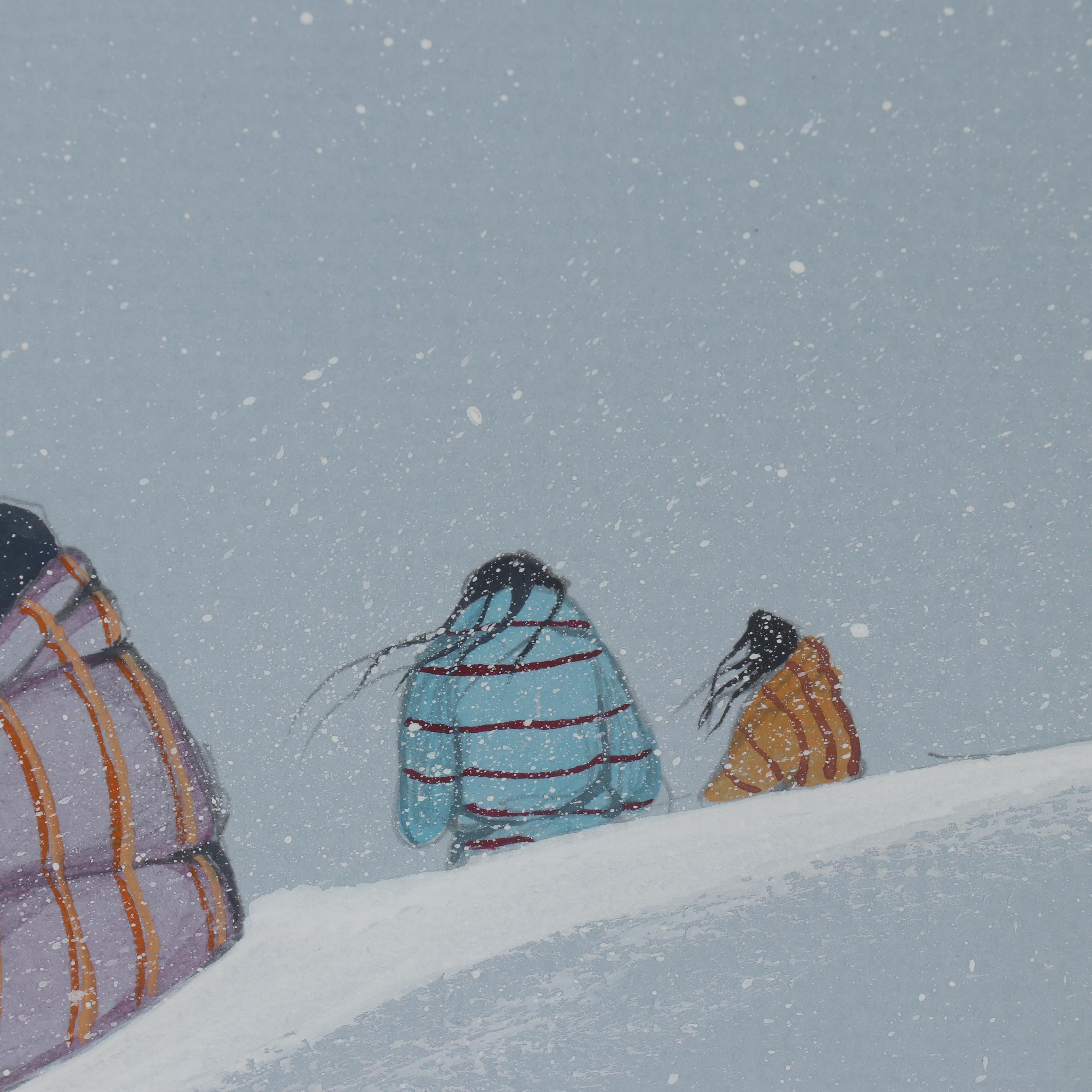 Edmond Joshua Jr. Gouache Painting "Along the Trail of Tears"