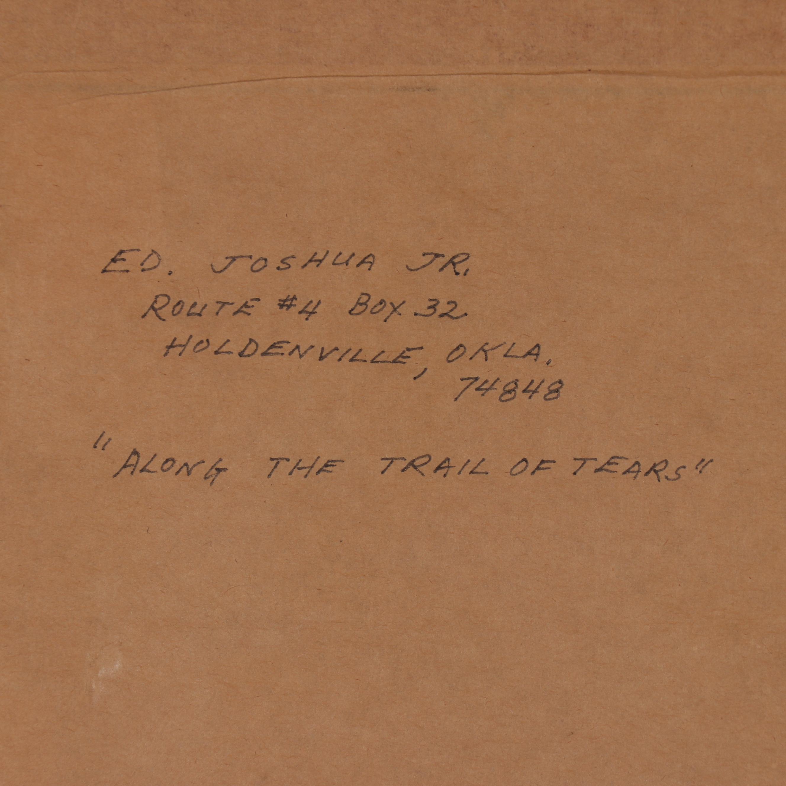 Edmond Joshua Jr. Gouache Painting "Along the Trail of Tears"