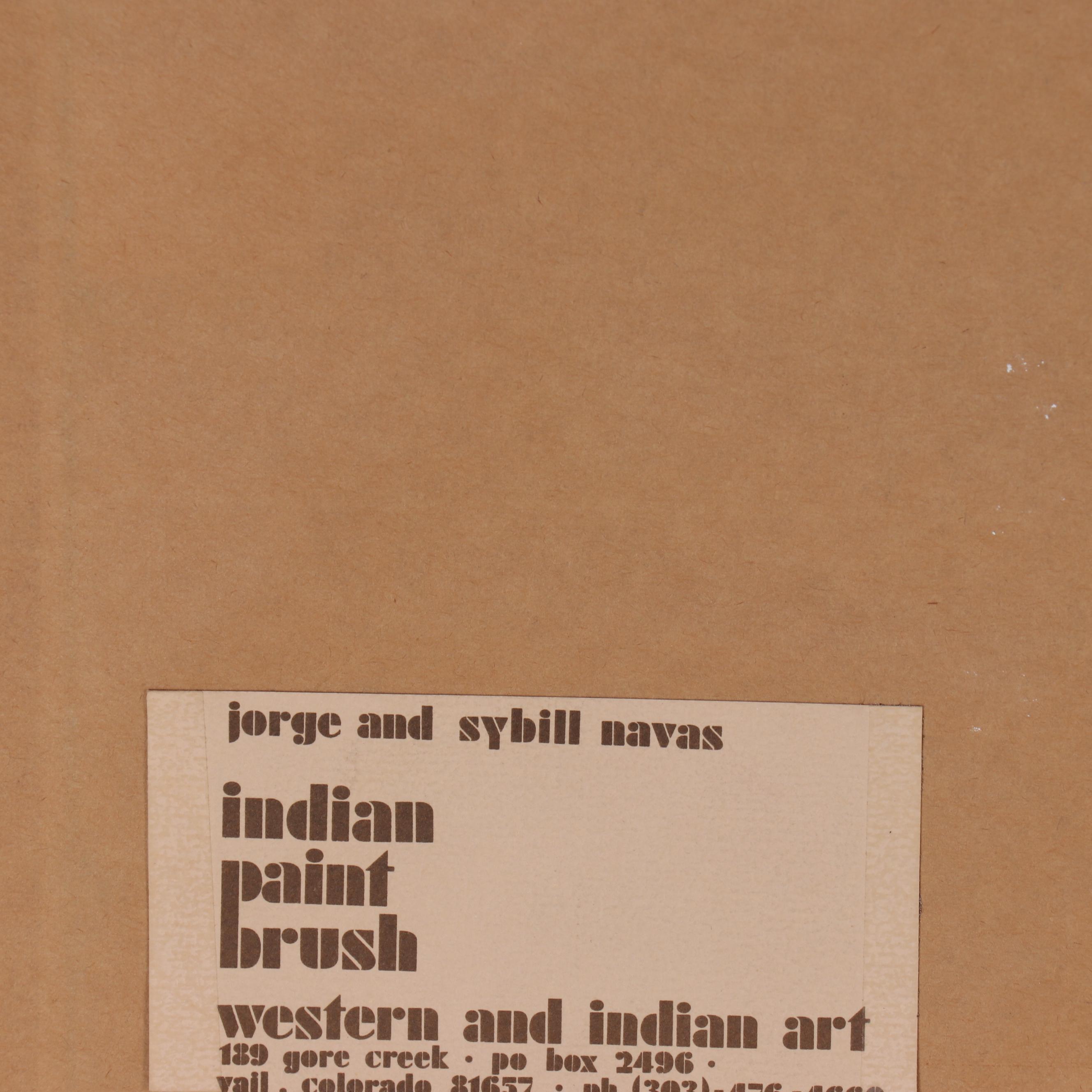 Edmond Joshua Jr. Gouache Painting "Along the Trail of Tears"