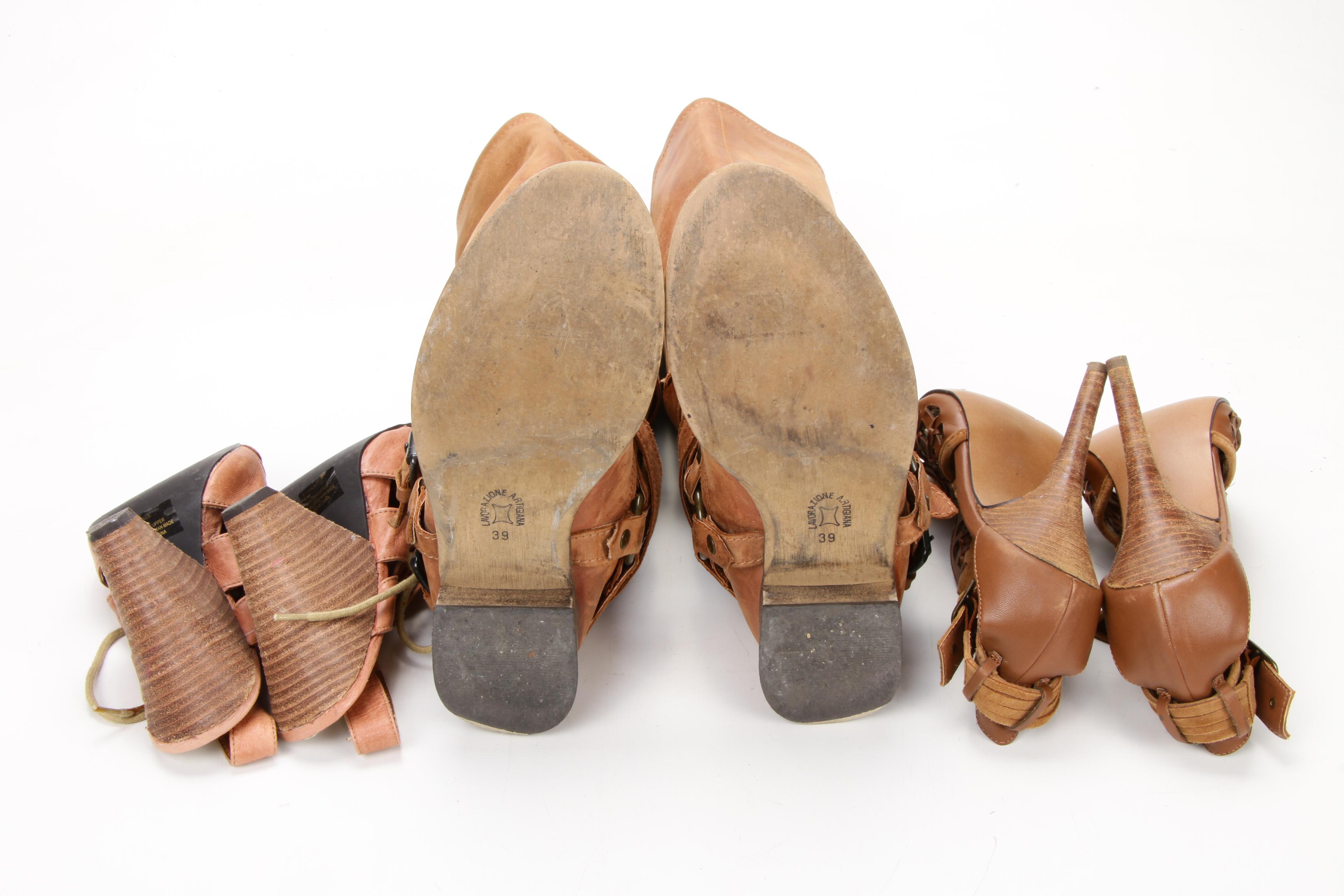 Steve Madden and Naughty Monkey Leather Sandals and Boots