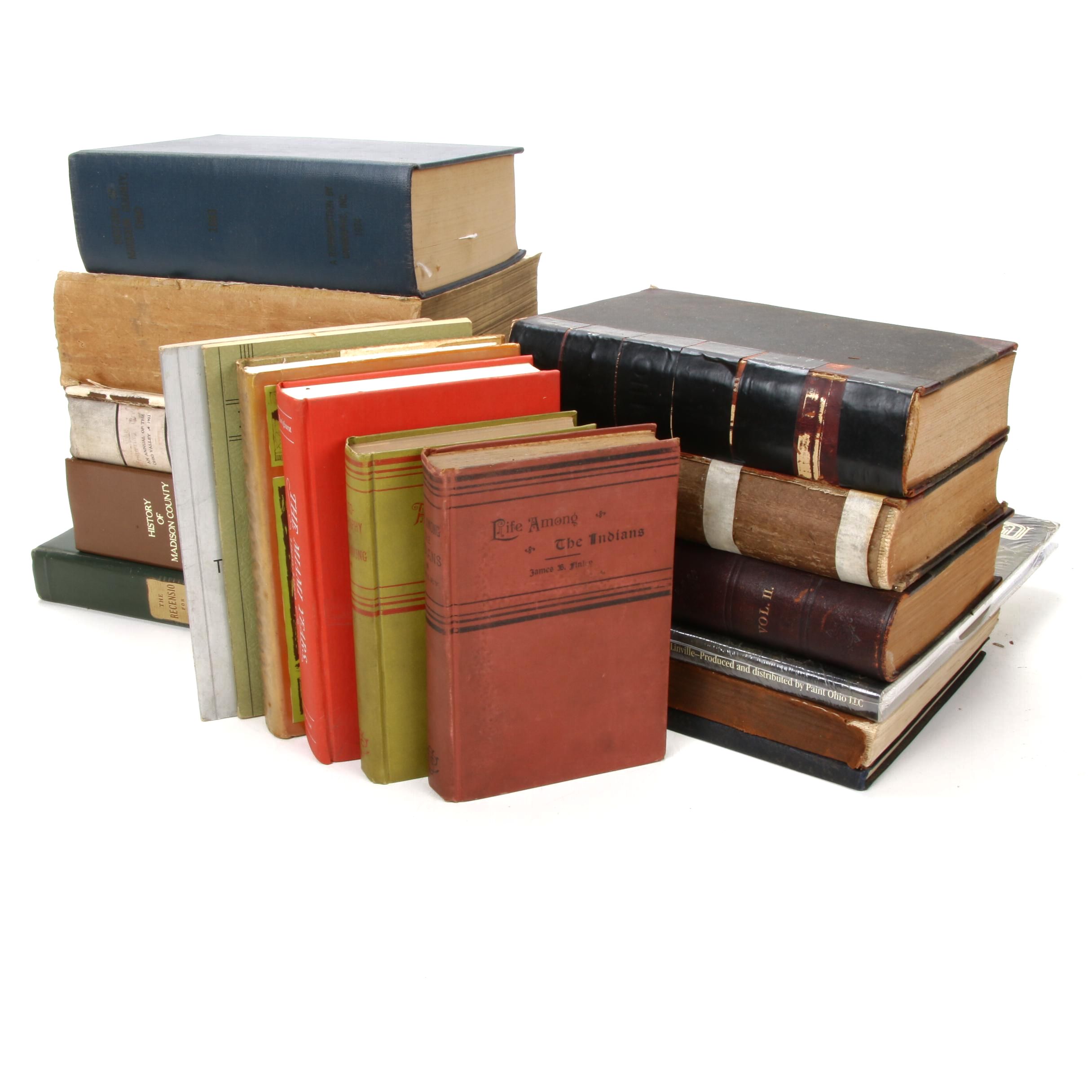 Ohio History Books Including "Historical Collections of Ohio" by Henry Howe