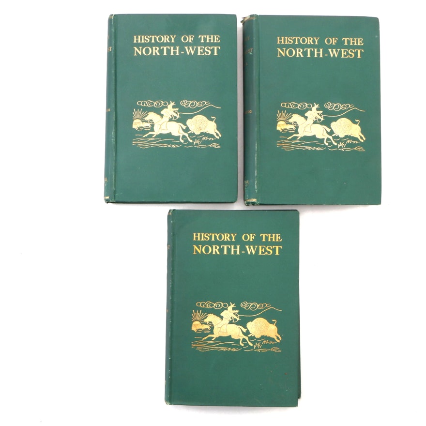 First Edition "History of the North-West" Three-Volume Set by Alexander Begg