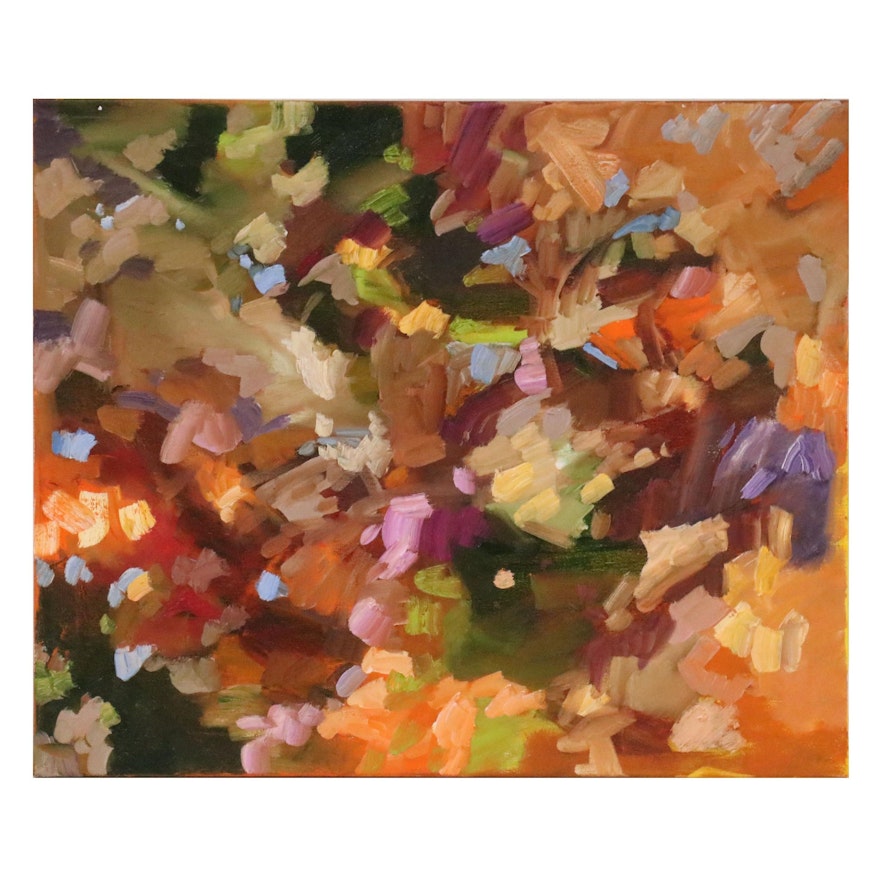 Sally Rosenbaum Abstract Oil Painting, 2020