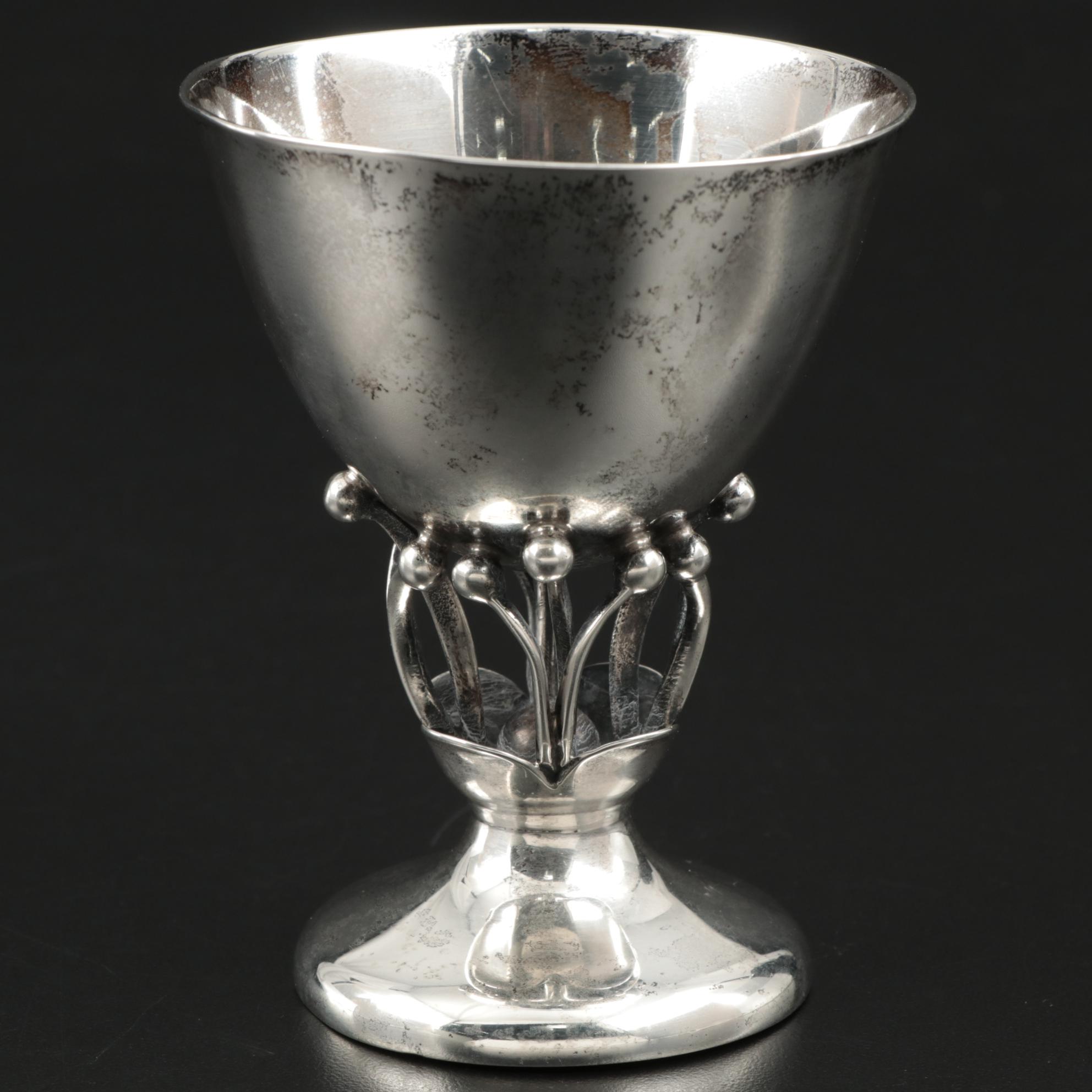 Danish Modern Style Sterling Silver Cordial