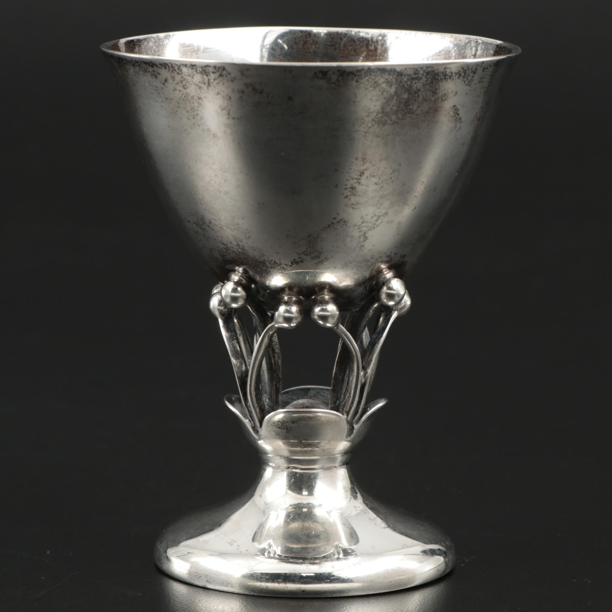 Danish Modern Style Sterling Silver Cordial