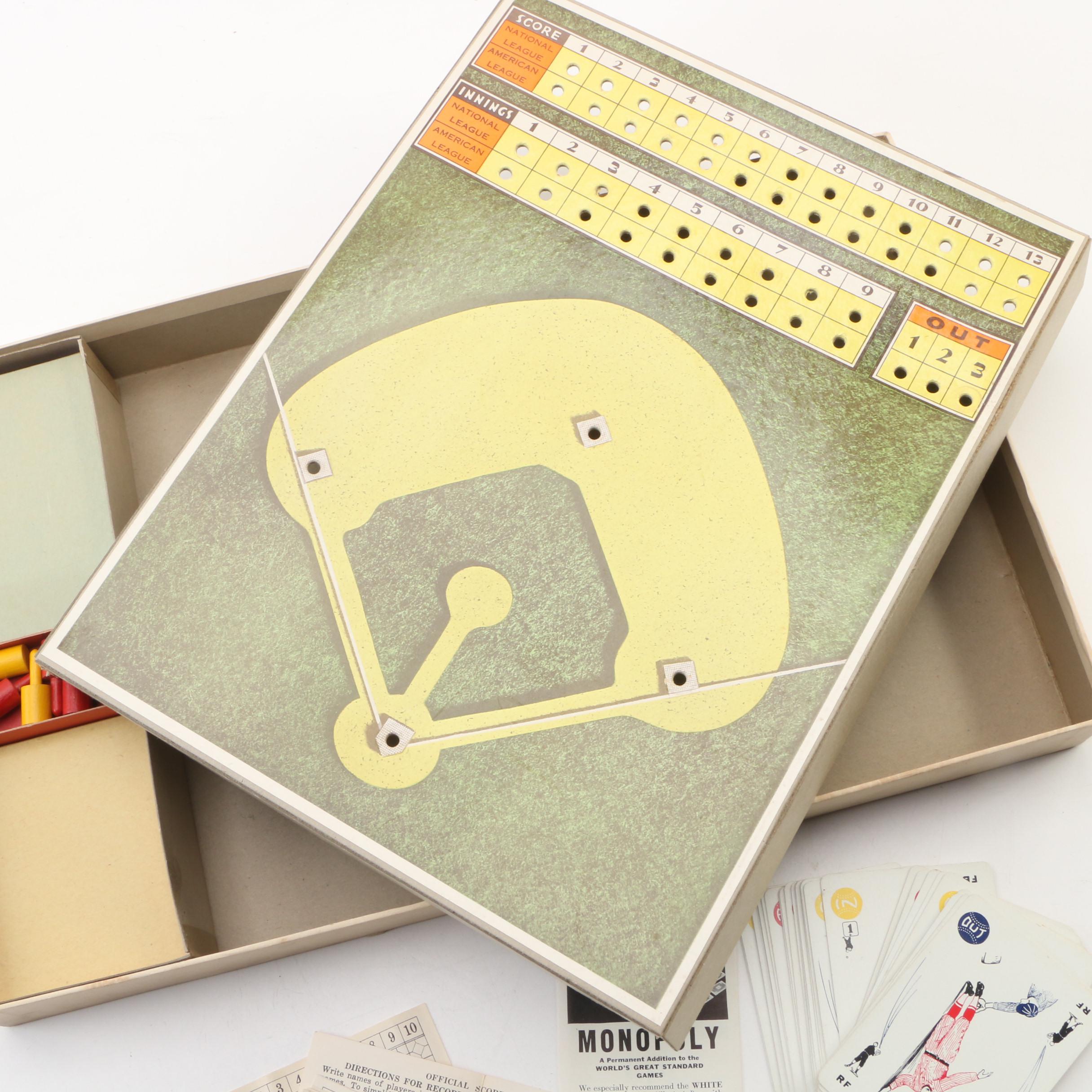 Parker Brothers "Psychic" Base Ball Board Game Featuring Yankees Stadium, 1930s