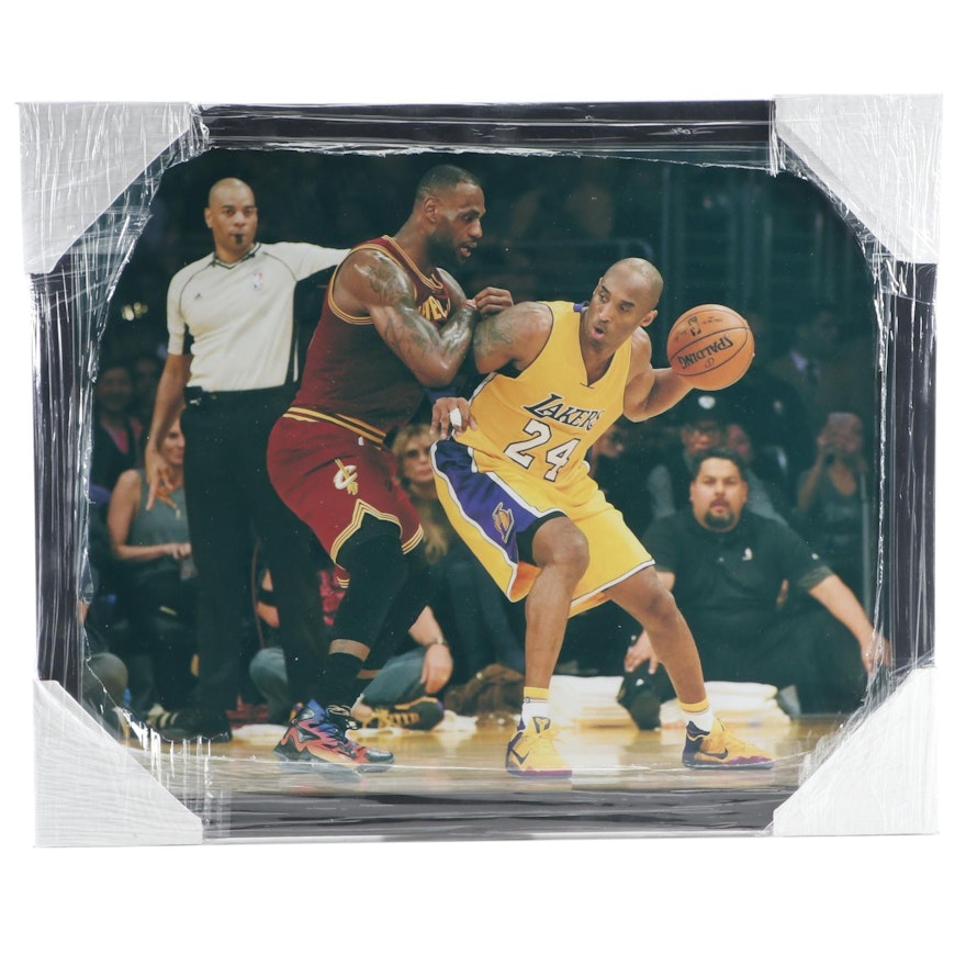 Kobe Bryant and Lebron James NBA Legends Framed Photo Print, CEI Sports