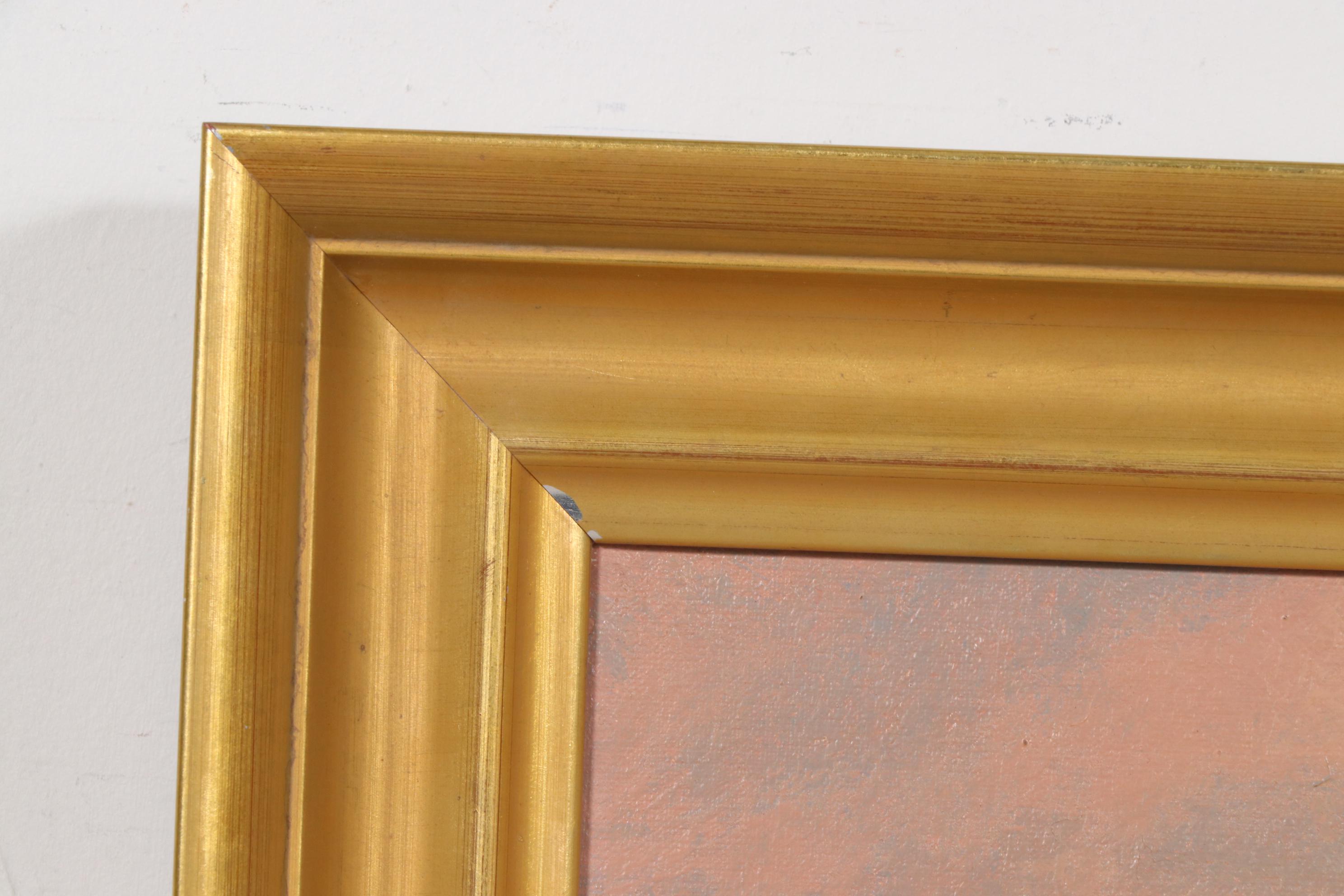 J. L. Van Der Meide Oil Painting of Marsh Landscape with Ducks