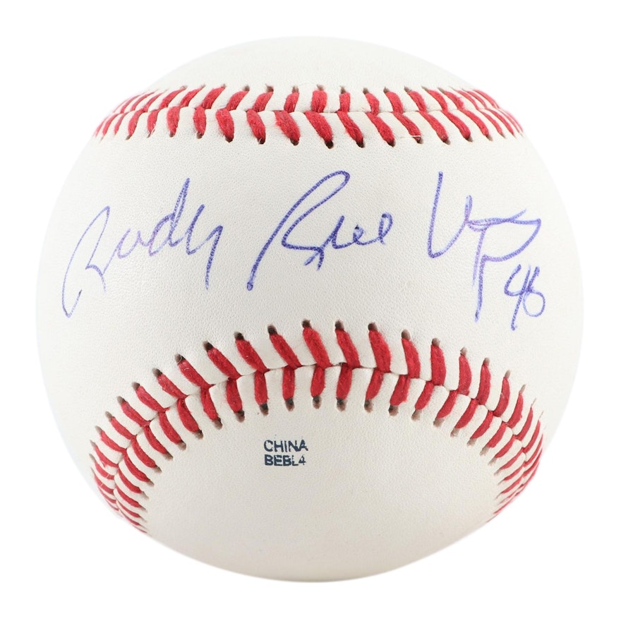 Rudy Ruettiger "Rudy The Movie" Signed Rawlings Baseball, Tristar COA