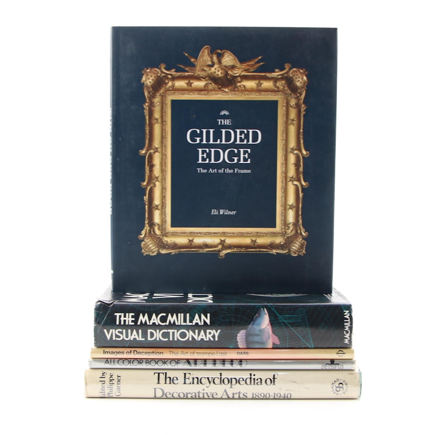 Signed First Edition "The Gilded Edge" by Eli Wilner with Other Books