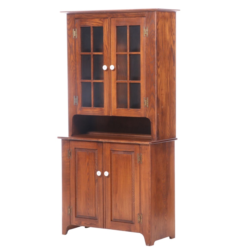 Early American Style Pine Cupboard