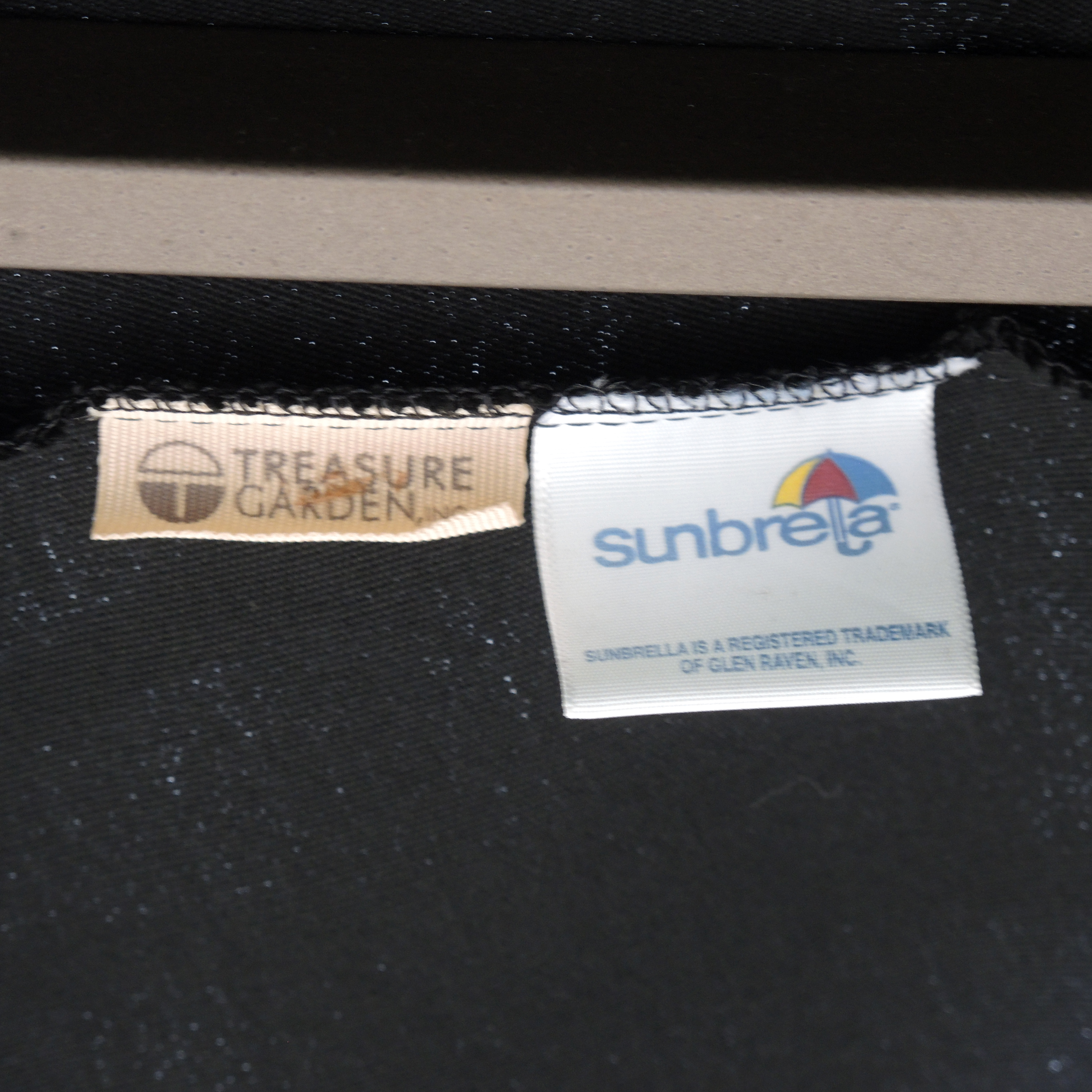 Landgrave Cast Classics Patio Dining Set with Cushions and Sunbrella Umbrella