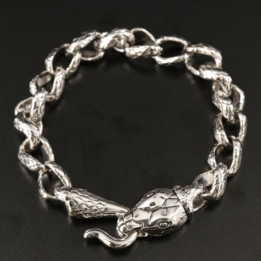 Sterling Snake Bracelet