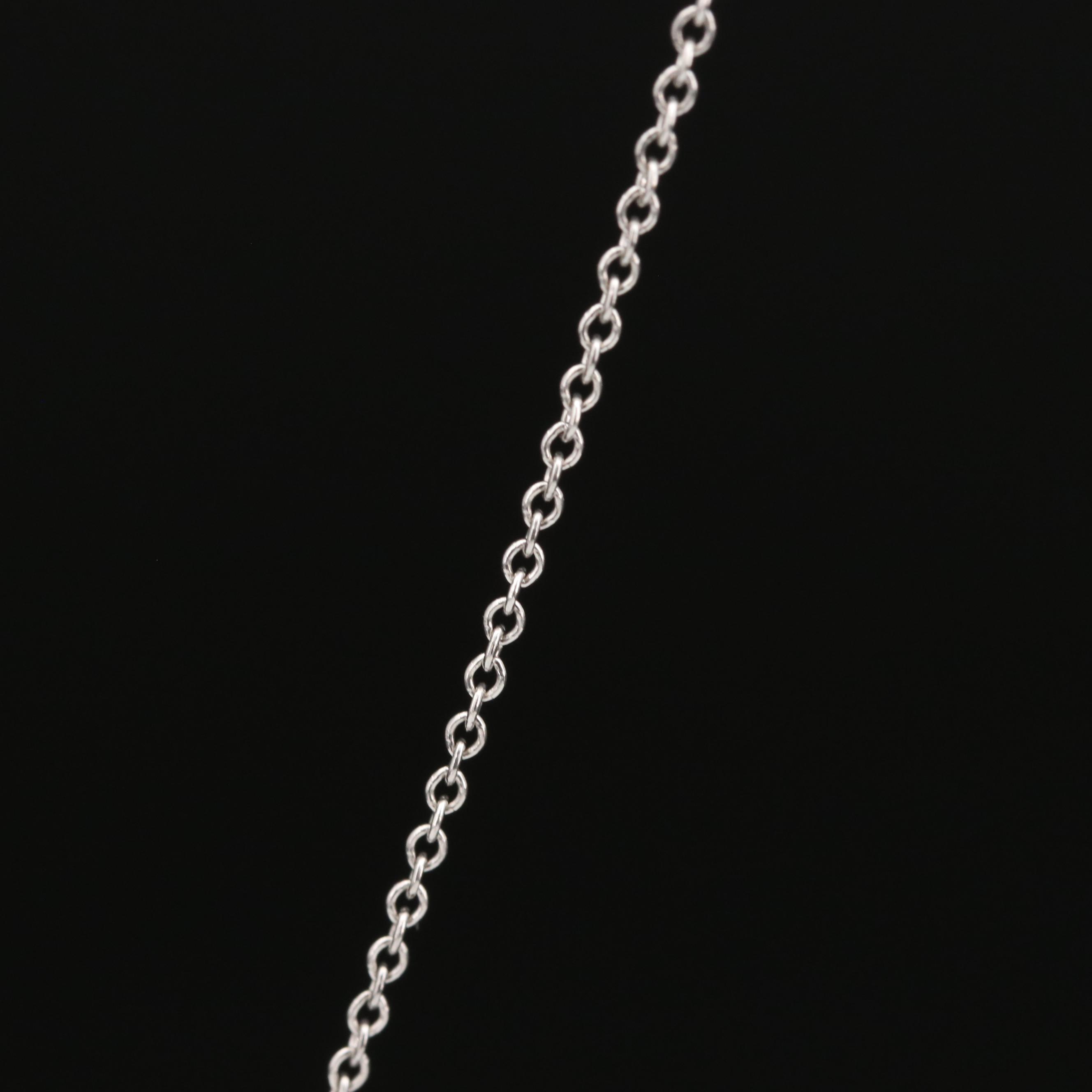 Tiffany & Co. Platinum Diamond Quatrefoil Necklace