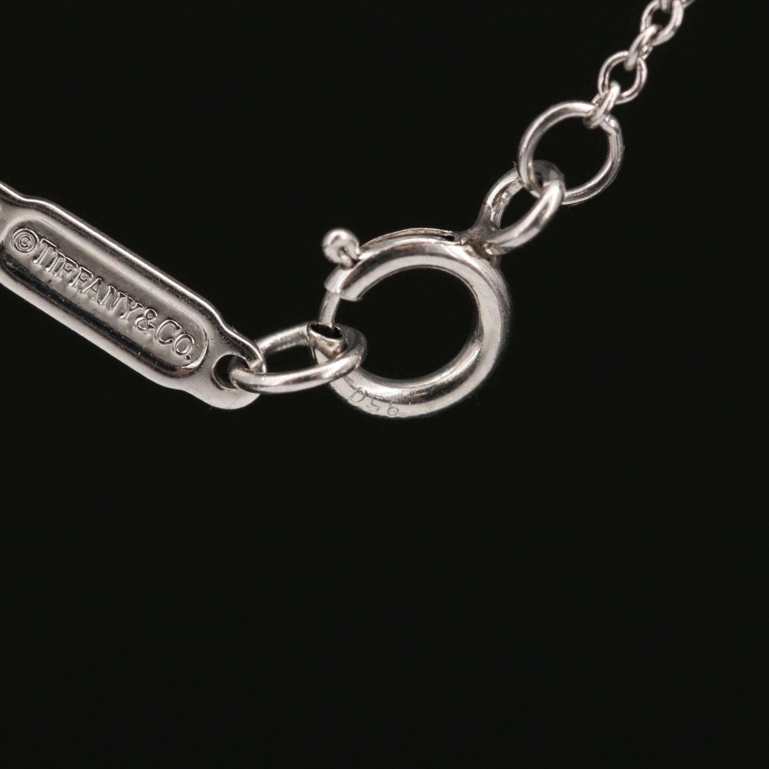 Tiffany & Co. Platinum Diamond Quatrefoil Necklace