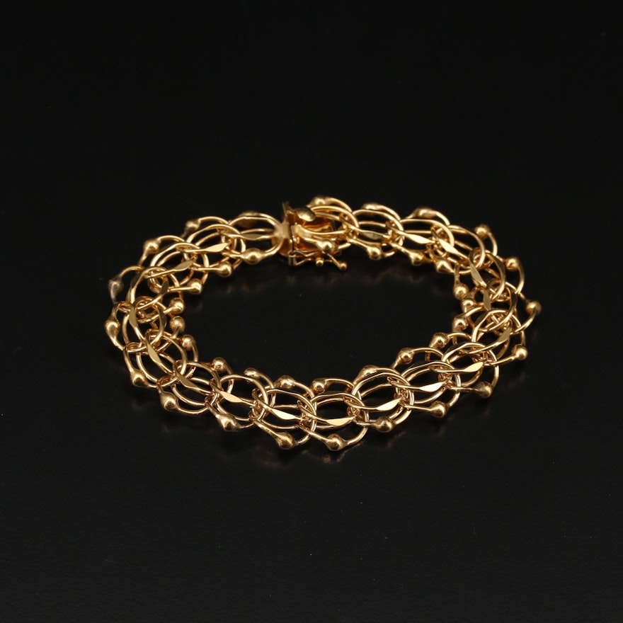 Gold Filled Double Infinity Bracelet