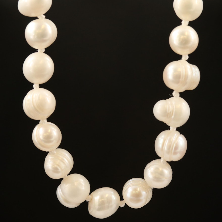 Endless Hand Knotted Strand of Pearls