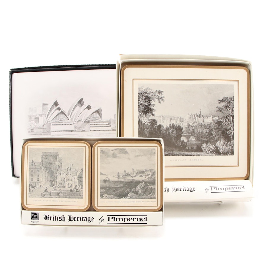 Pimpernel "The Opera House" Place Mats with "British Heritage" Coasters and More