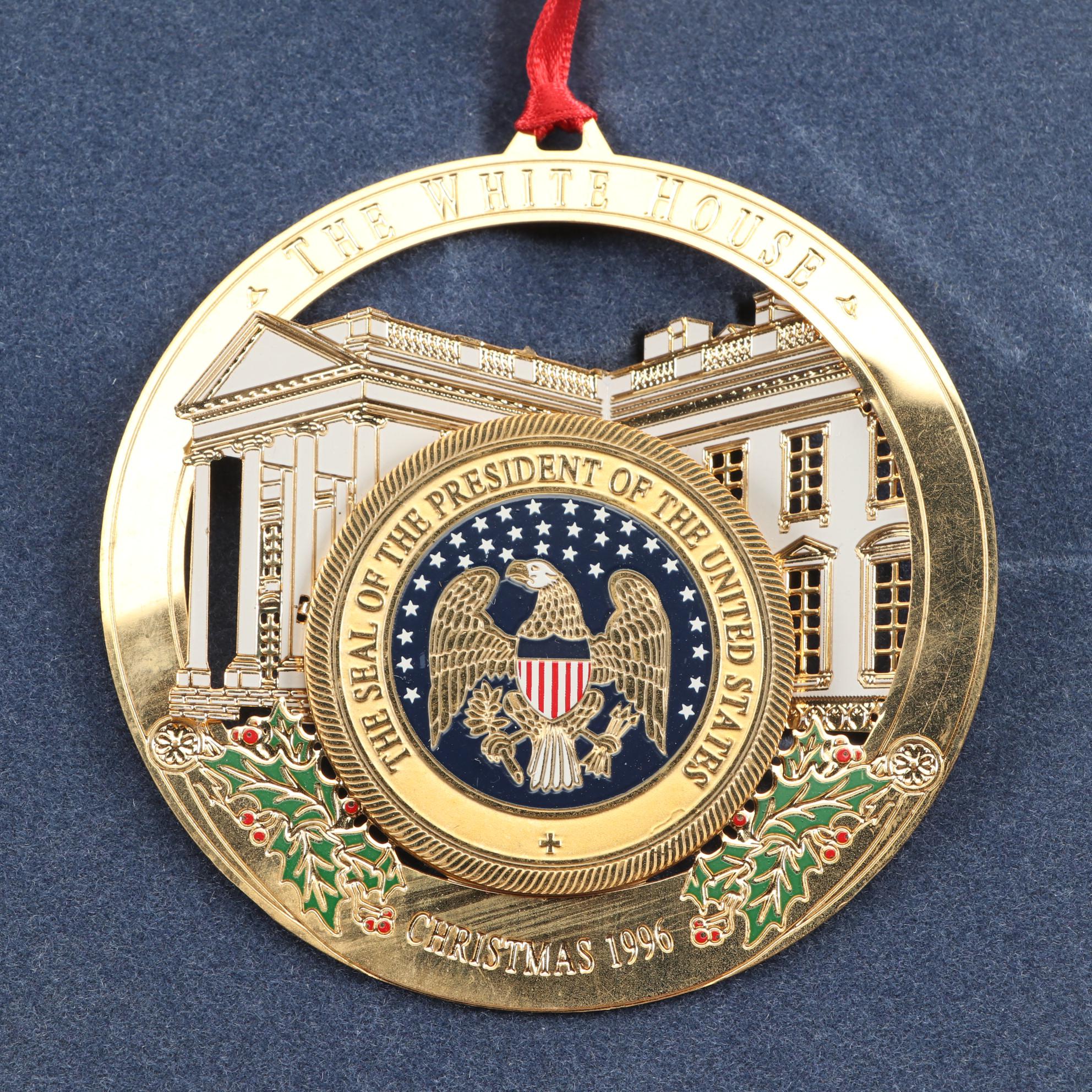 "The White House" Historical Association Christmas Ornaments in Packaging