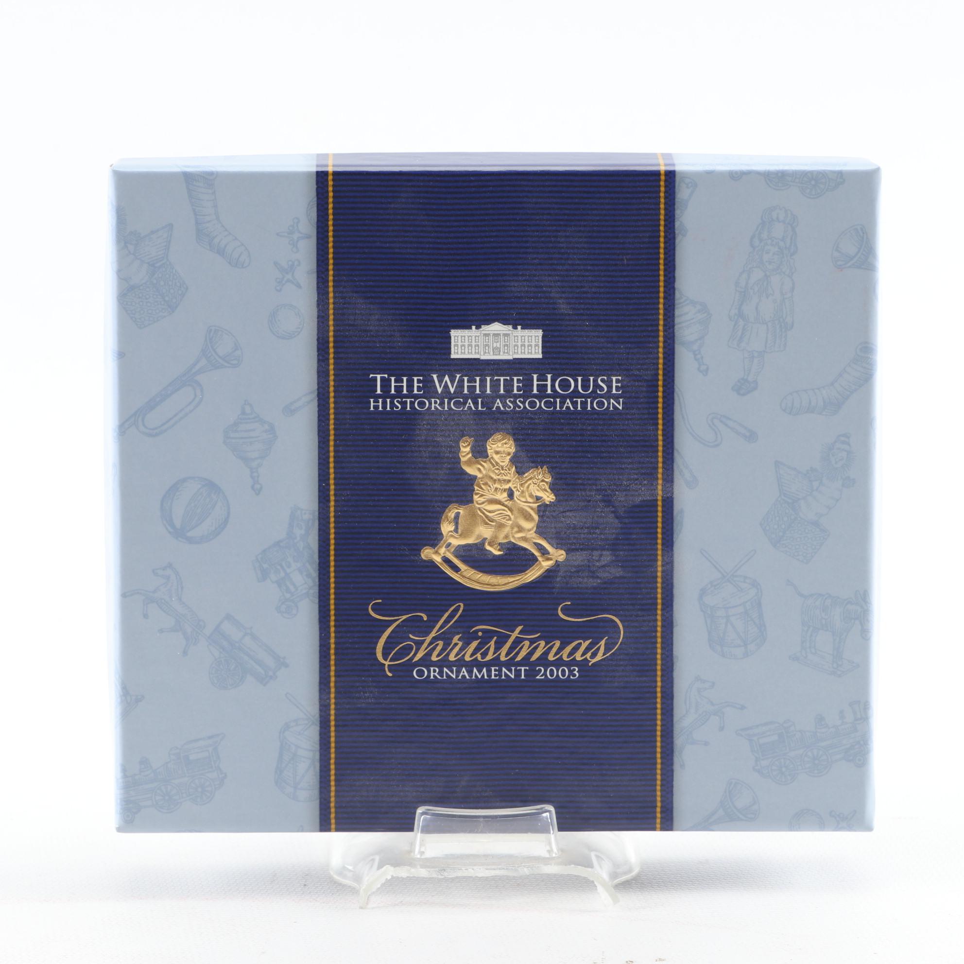 "The White House" Historical Association Christmas Ornaments in Packaging