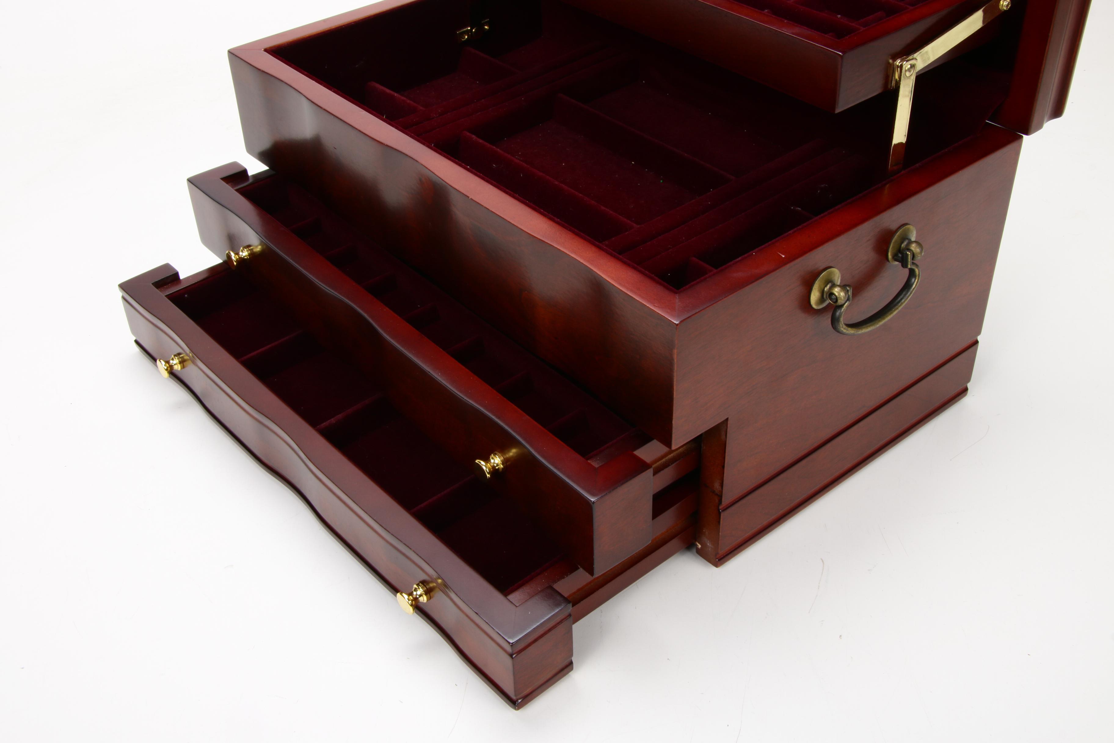Pair of Reed & Barton "Victoria" Jewelry Chests