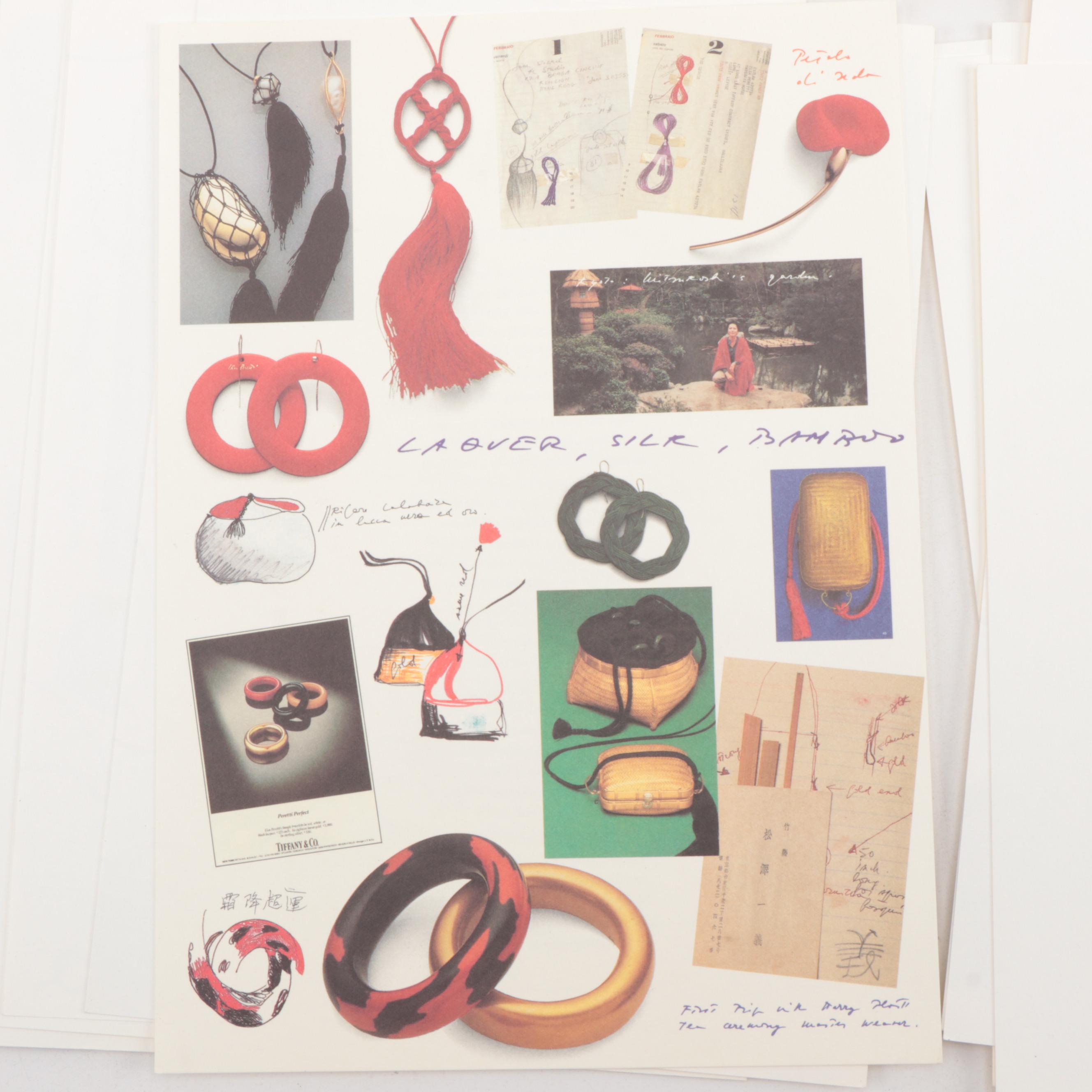 "Elsa Peretti: Fifteen of My Fifty with Tiffany" and "Embroidery" Hardcovers