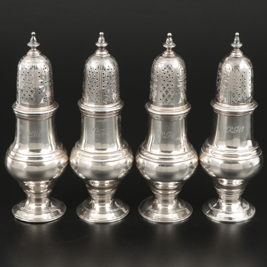 Crichton & Co. Sterling Silver Shakers, Early to Mid 20th Century