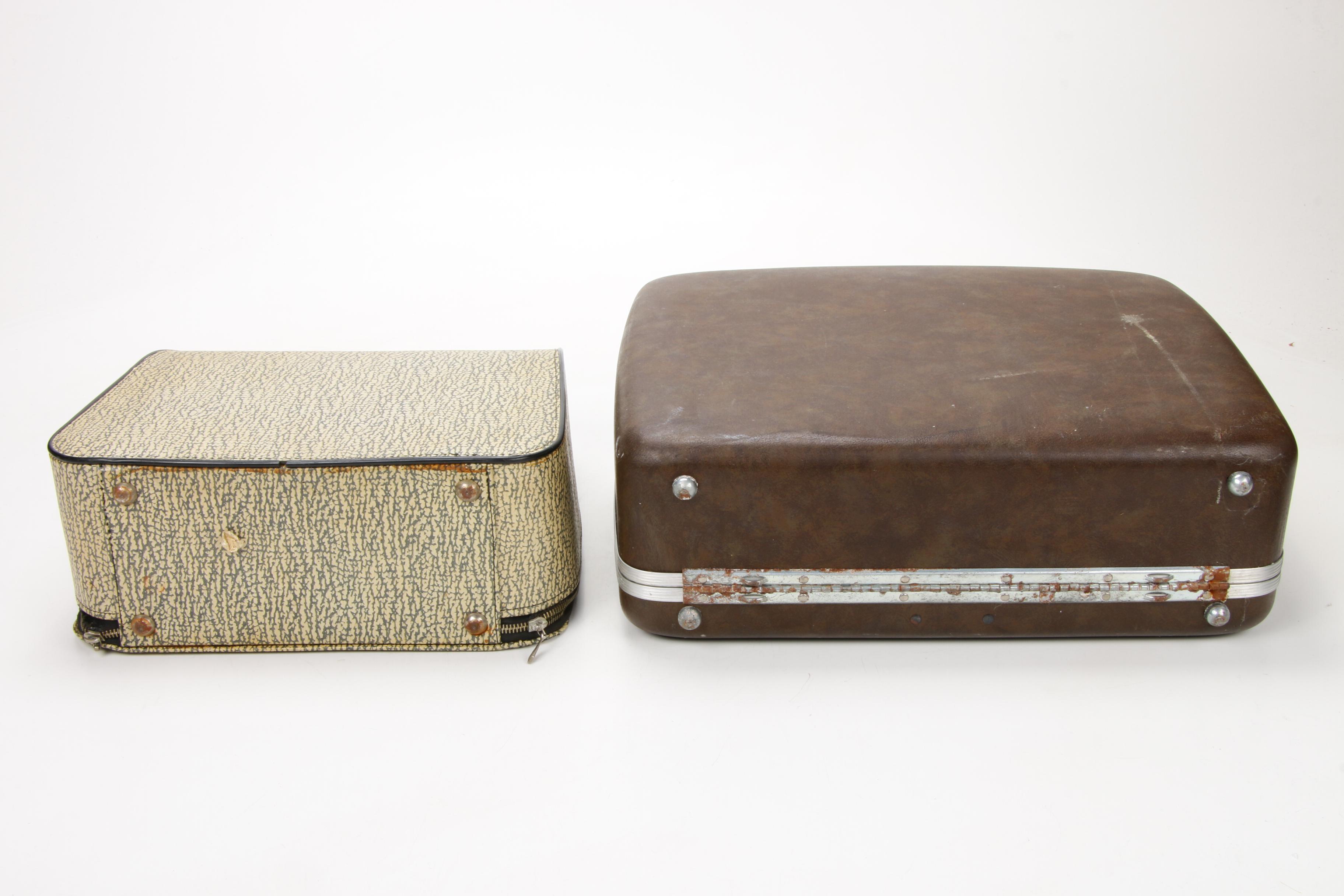 Remington "Monarch" and Smith-Corona Coronet "Super 12" Portable Typewriters