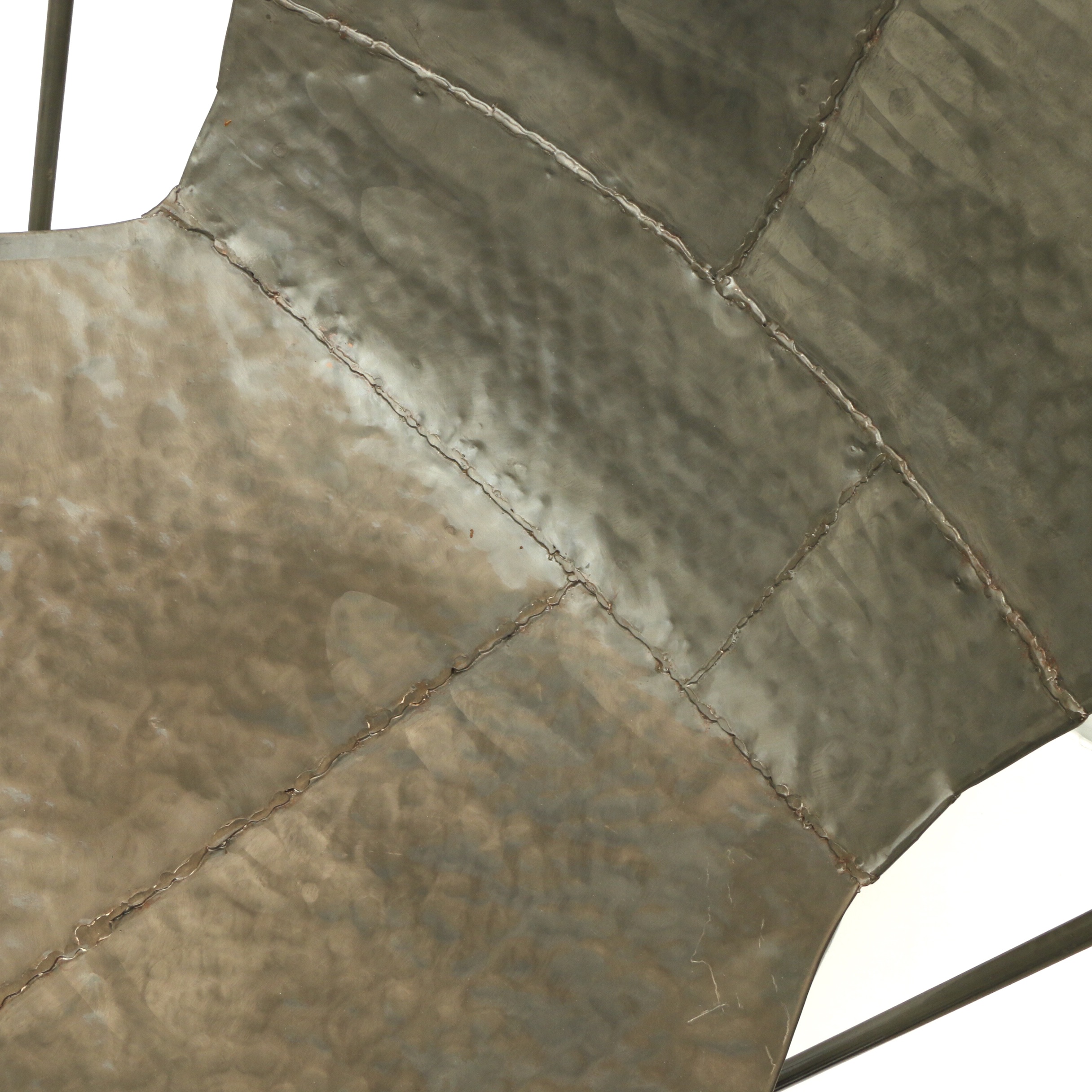 Hammered Sheet Metal Butterfly Chair, Contemporary