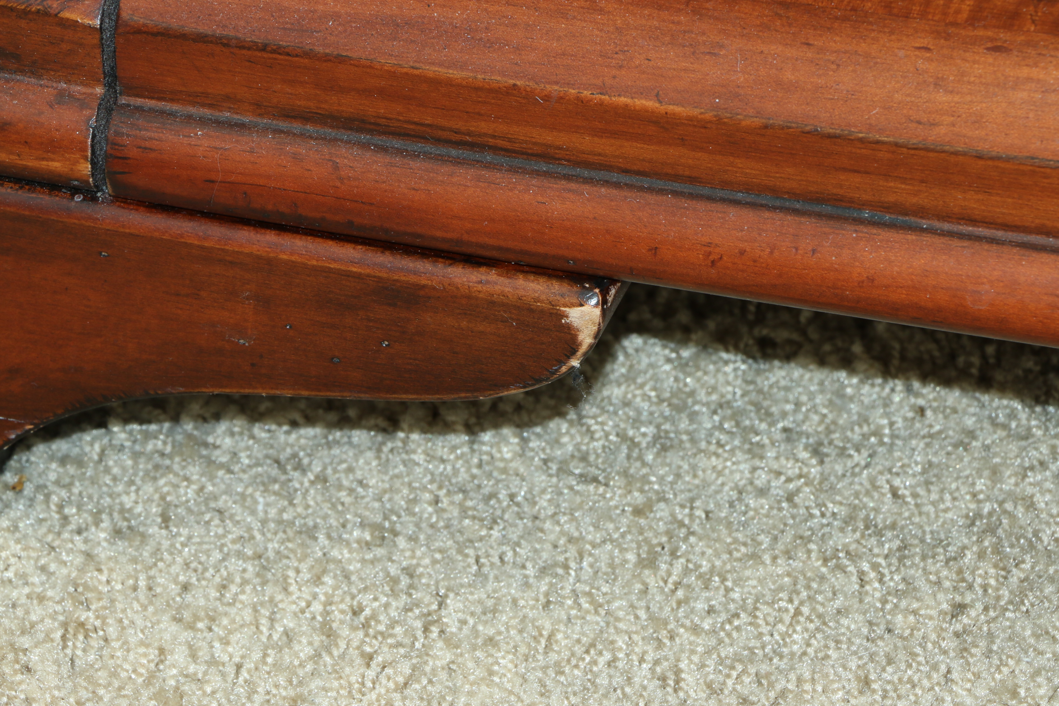 Henredon Mahogany Stained King Size Sleigh Bed Frame