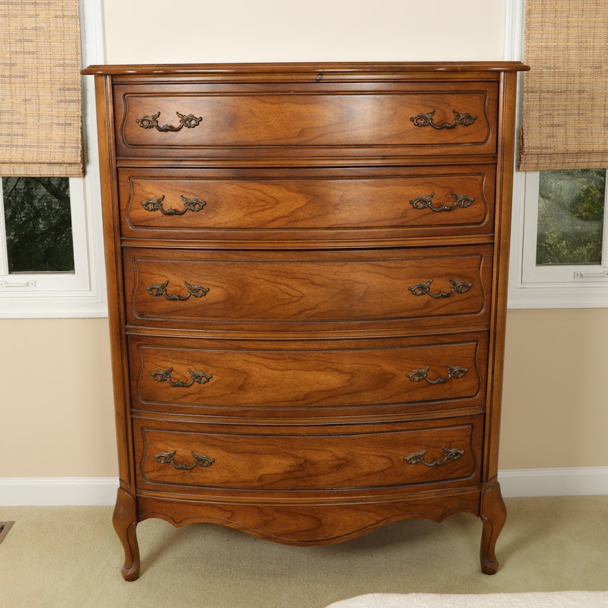 Broyhill French Provincial Louis XV Style Chest of Drawers, Late 20th Century