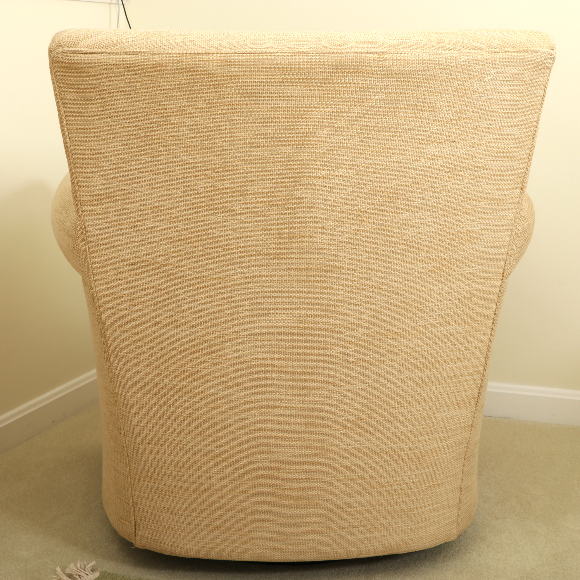 Arhaus Camden Collection "The Gavin Motion Chair" Swivel Lounge Chair and Pillow