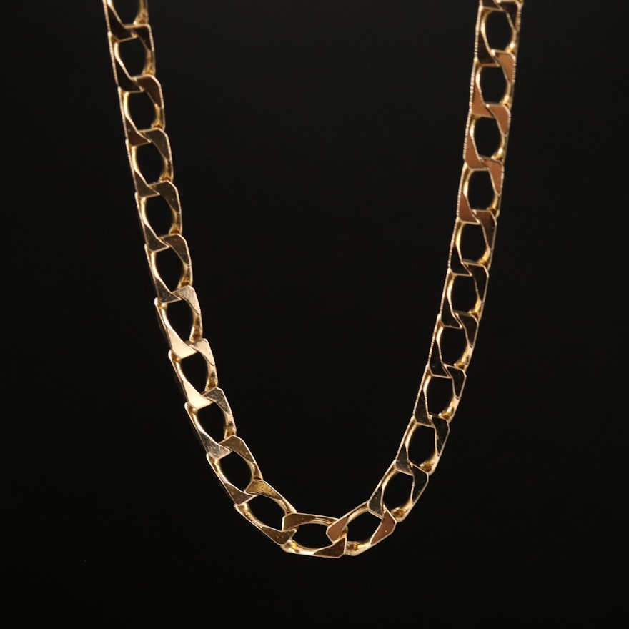 UnoAErre 14K Curb Chain Necklace