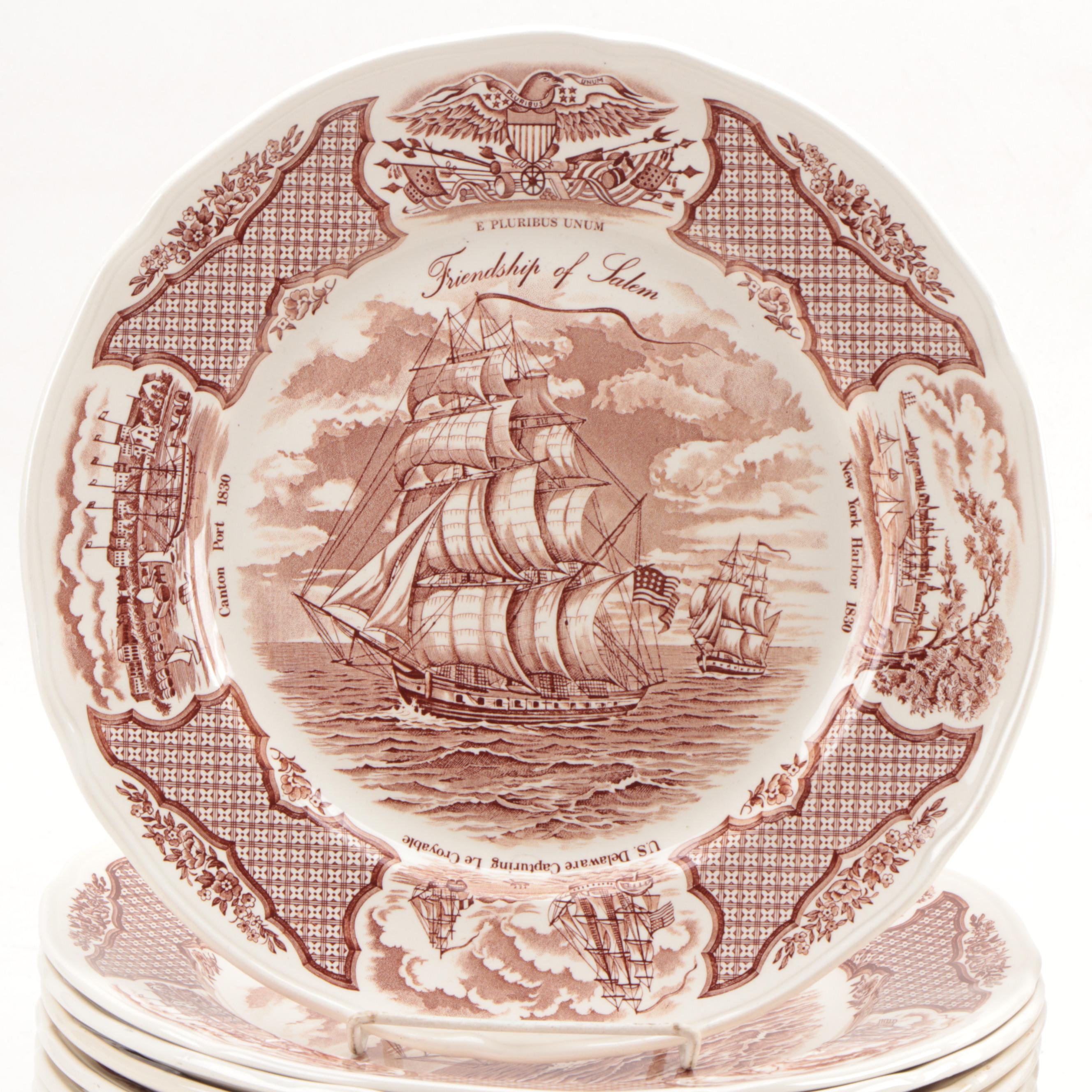 Alfred Meakin "Fair Winds" Earthenware Dinnerware, Mid-20th Century