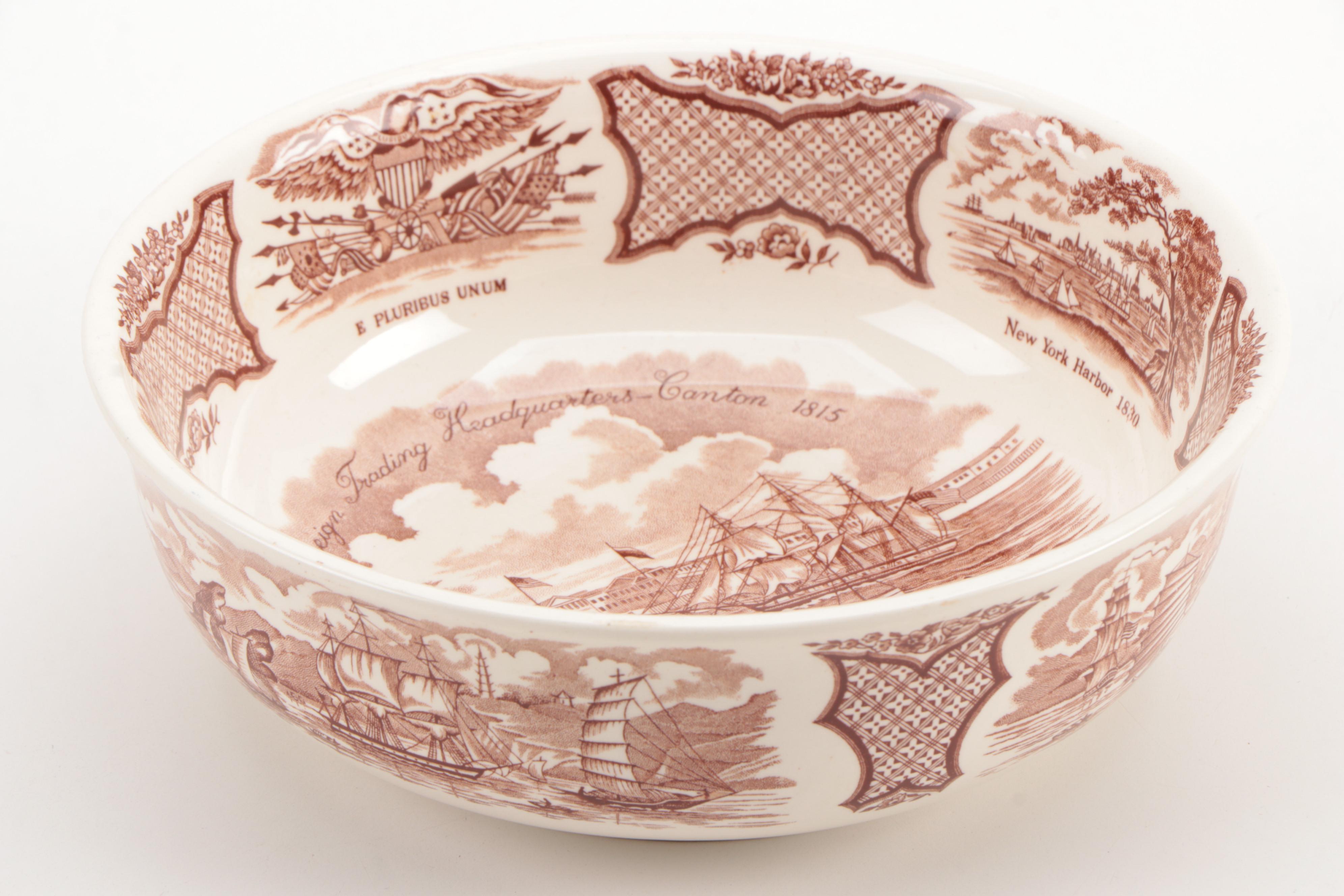 Alfred Meakin "Fair Winds" Earthenware Dinnerware, Mid-20th Century