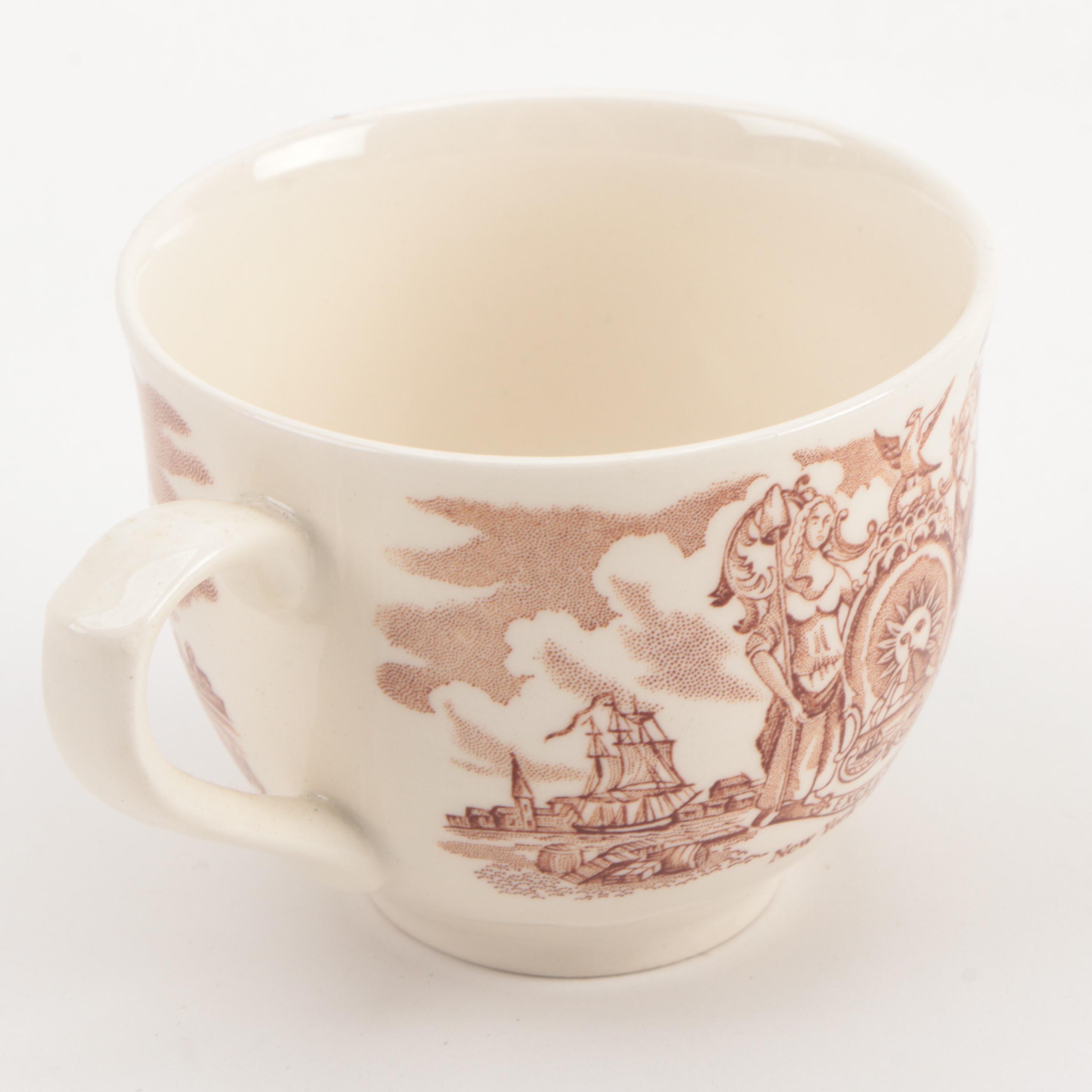 Alfred Meakin "Fair Winds" Earthenware Dinnerware, Mid-20th Century