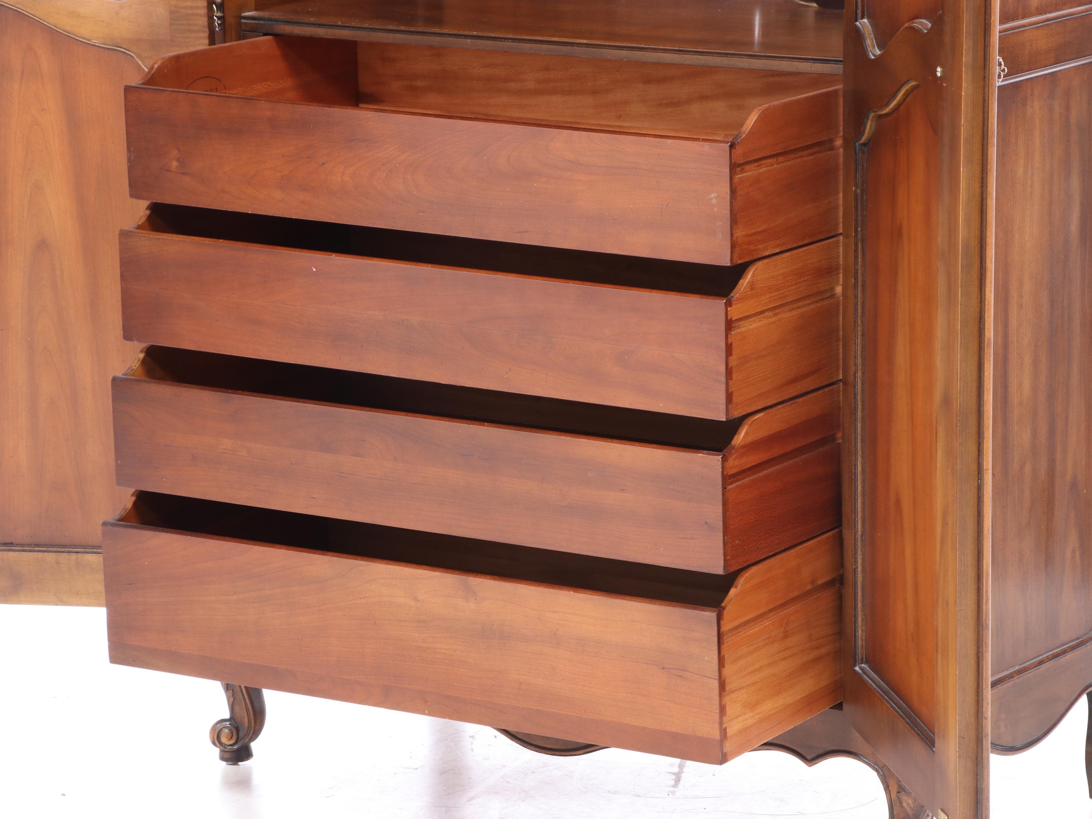 Kindel Furniture "Milano" French Provincial Style Cherrywood Armoire