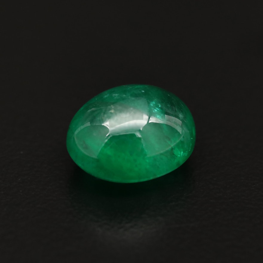 Loose 6.86 CT Emerald