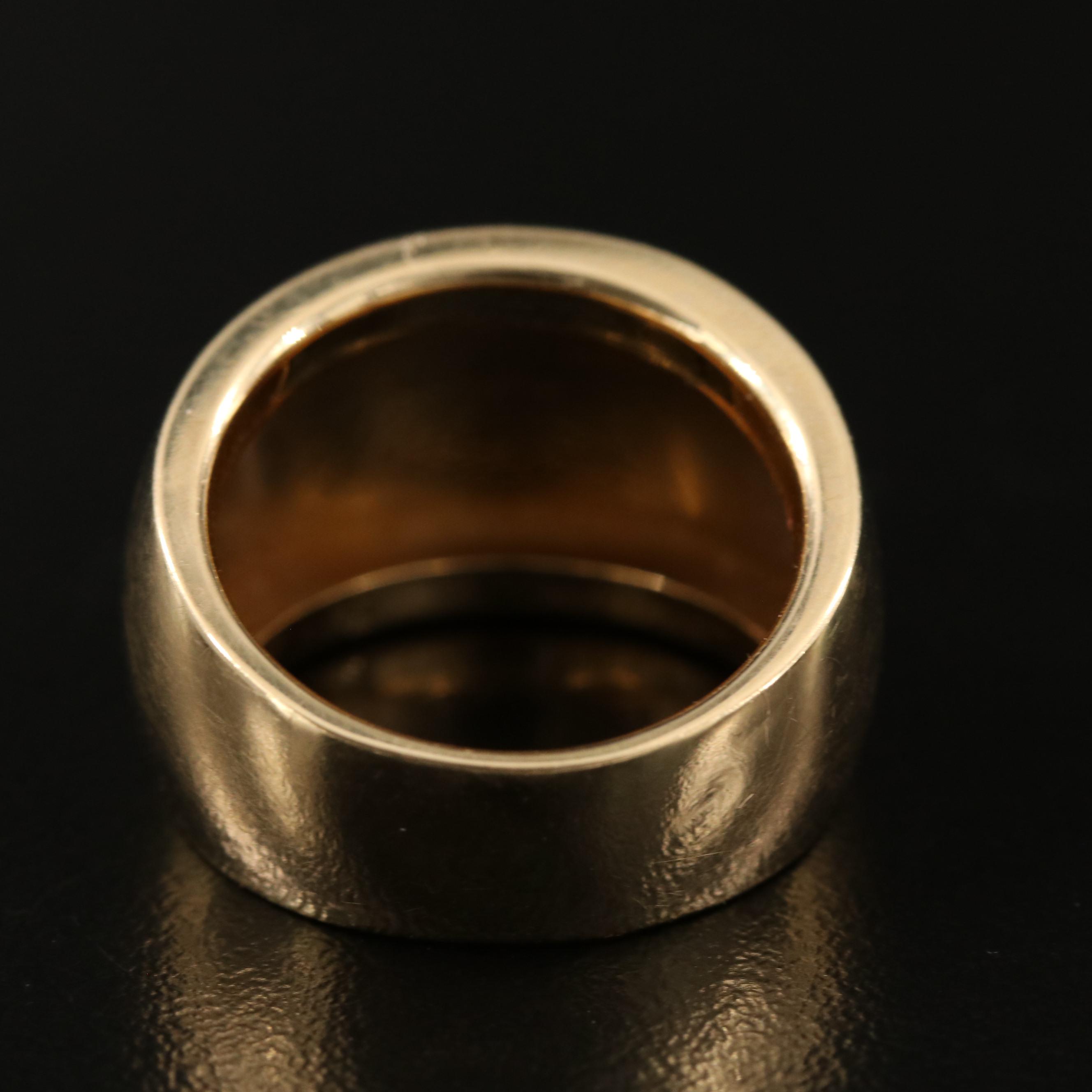 14K Gold Tapered Ring