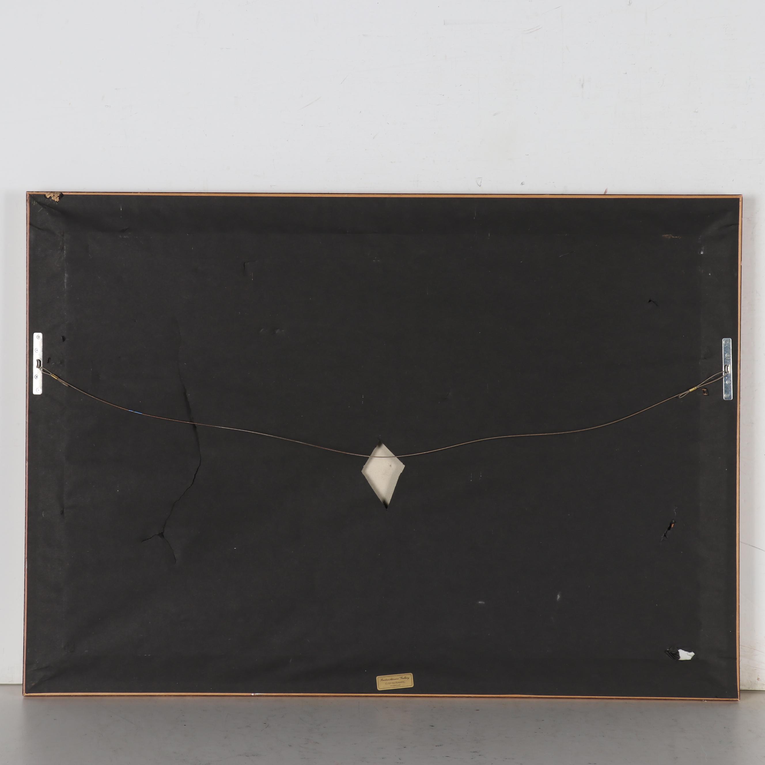 J. Blanford Impressionist Style Landscape Oil Painting of River Scene