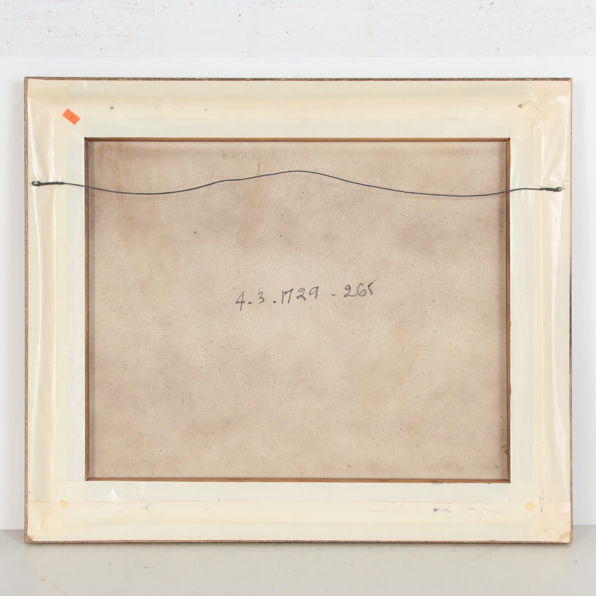 John Gray Canine Portrait Oil Painting of Greyhound Dog, 20th Century