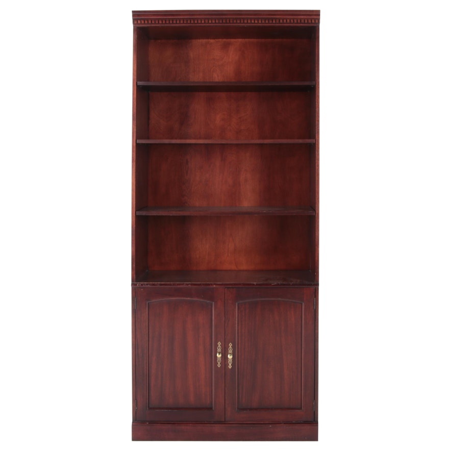 Hekman Mahogany Stain Wooden Bookcase